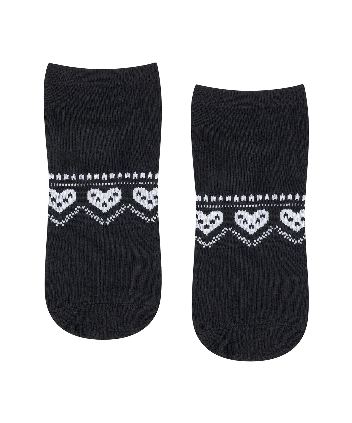 Low Rise Grip Socks - Alpine Heart Midnight