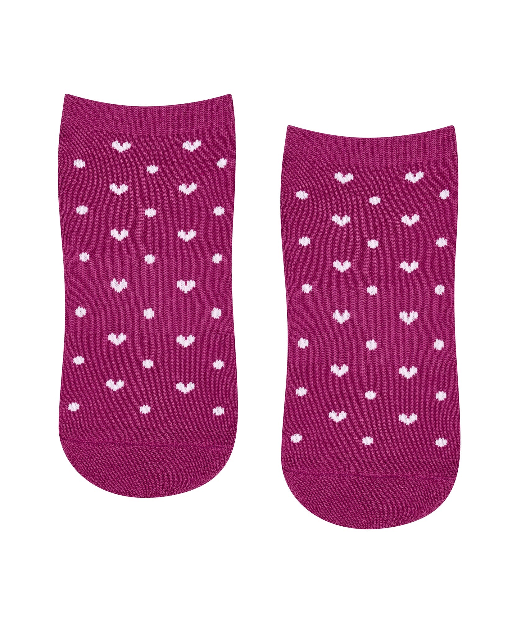 Low Rise Grip Socks - Speckled Fuchsia