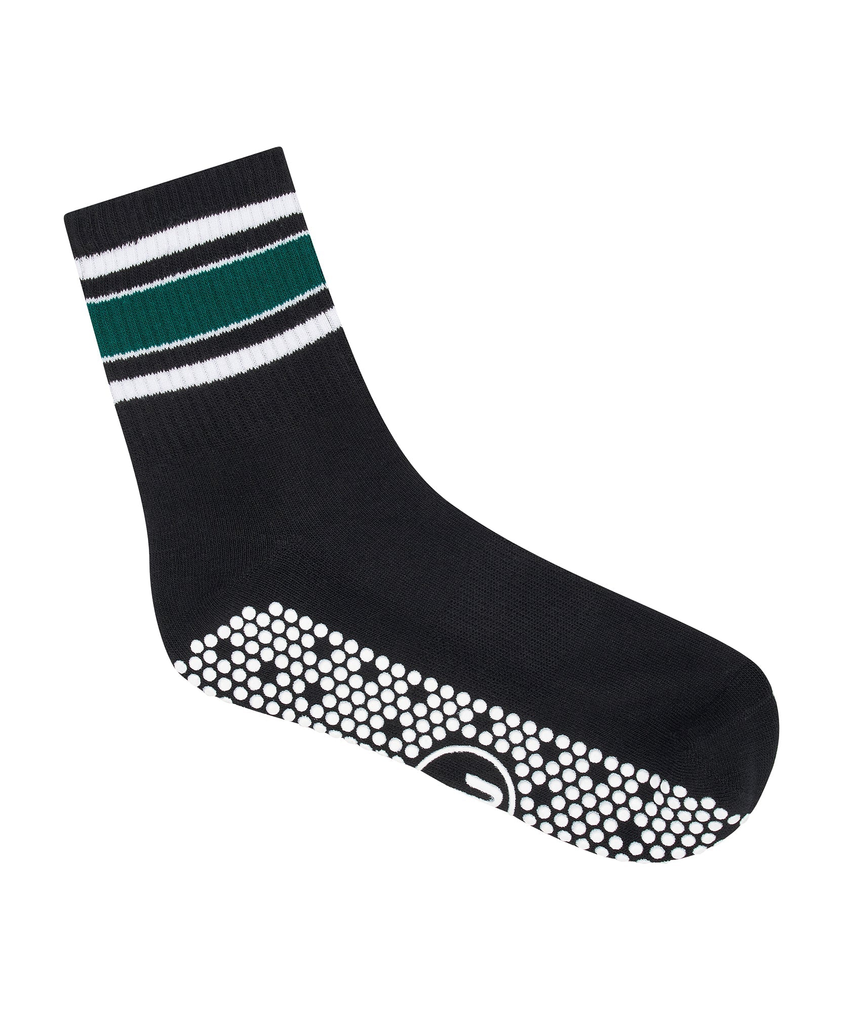 Crew Grip Socks - Midnight Emerald Stripe