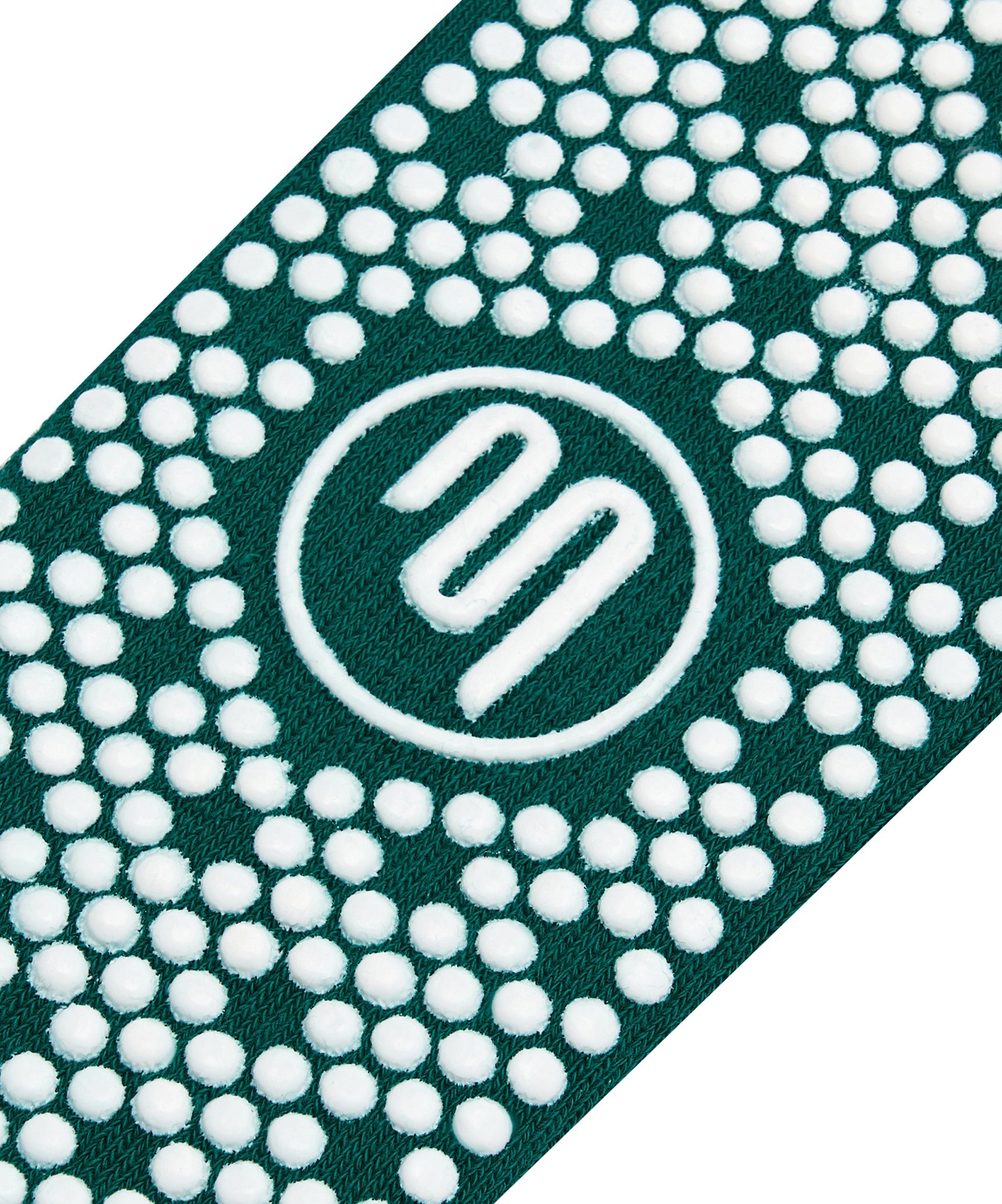 Crew Non Slip Grip Socks - Emerald Oat Stripe