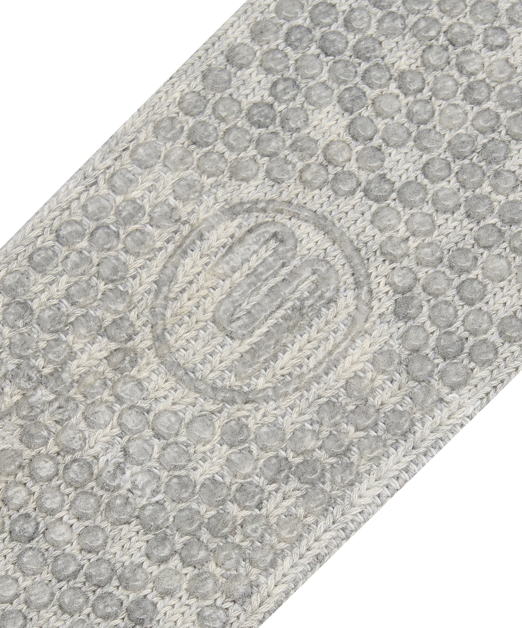 Crew Non Slip Grip Socks - Cable-Knit Marle Grey