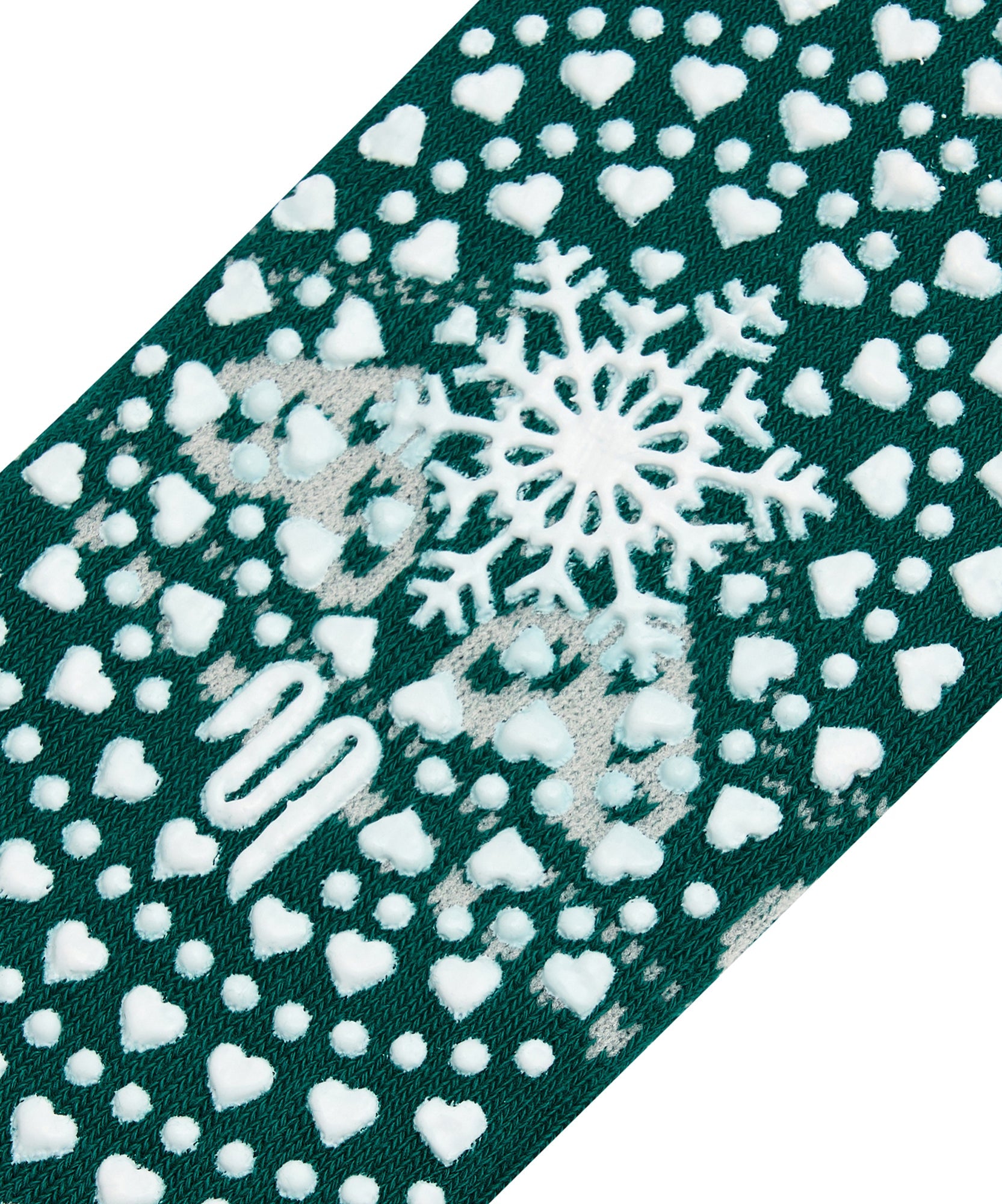 Low Rise Grip Socks - Alpine Heart Emerald