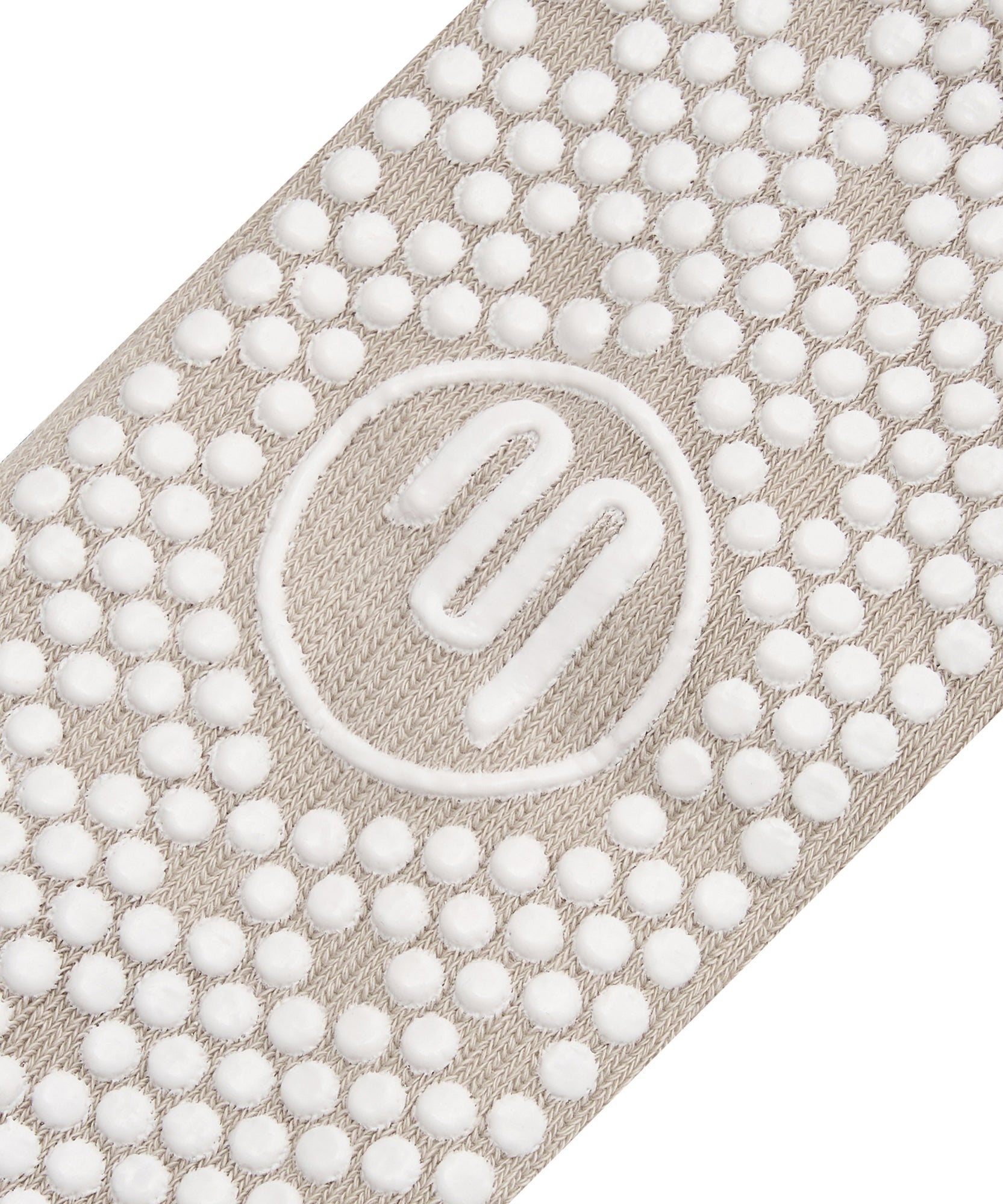 Scrunch Non Slip Grip Socks - Oat Emerald Stripe Slouch