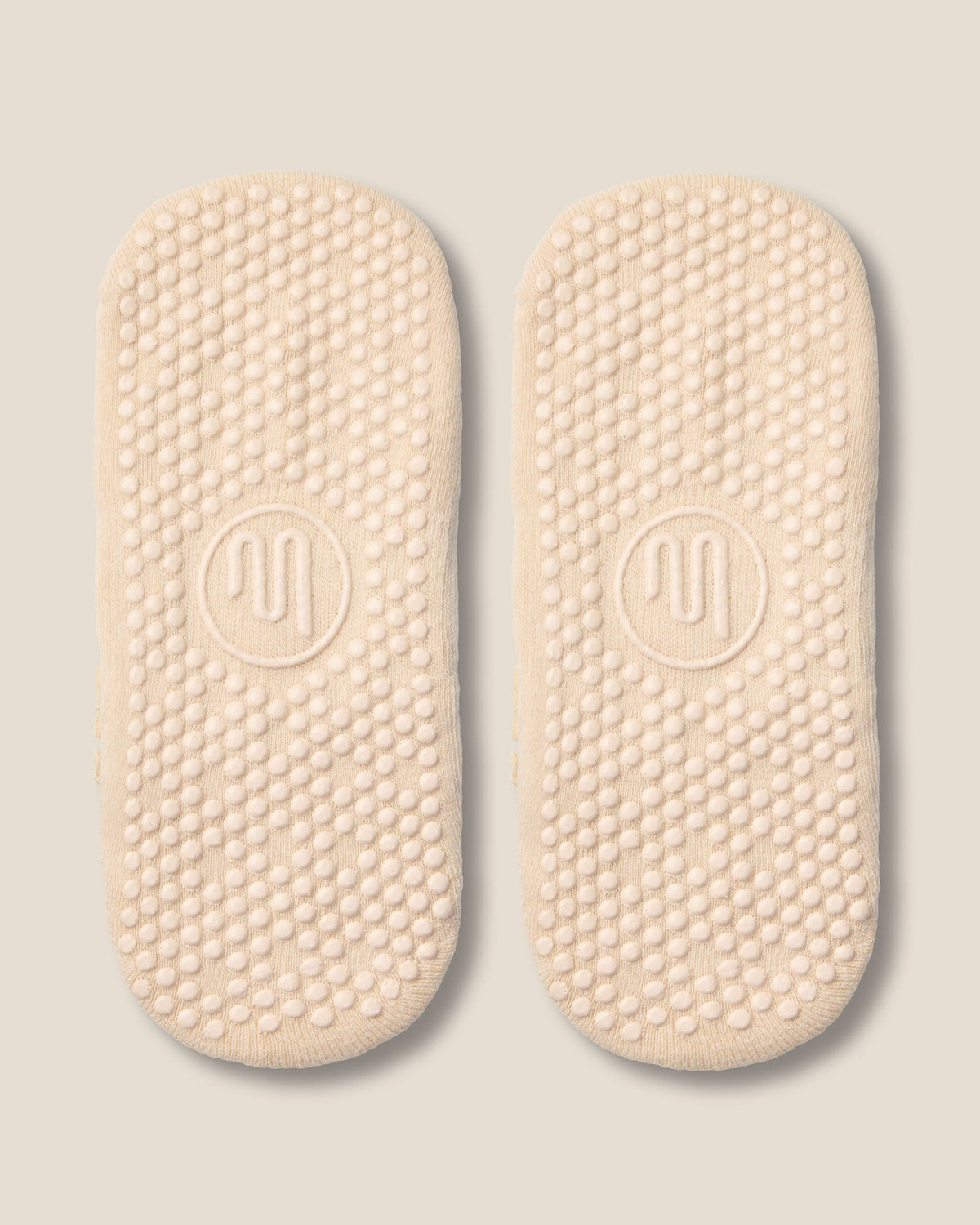Ballet Grip Socks - Lace Trim Oat
