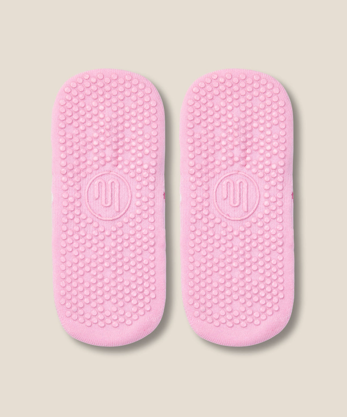 Ballet Grip Socks - Pink Argyle