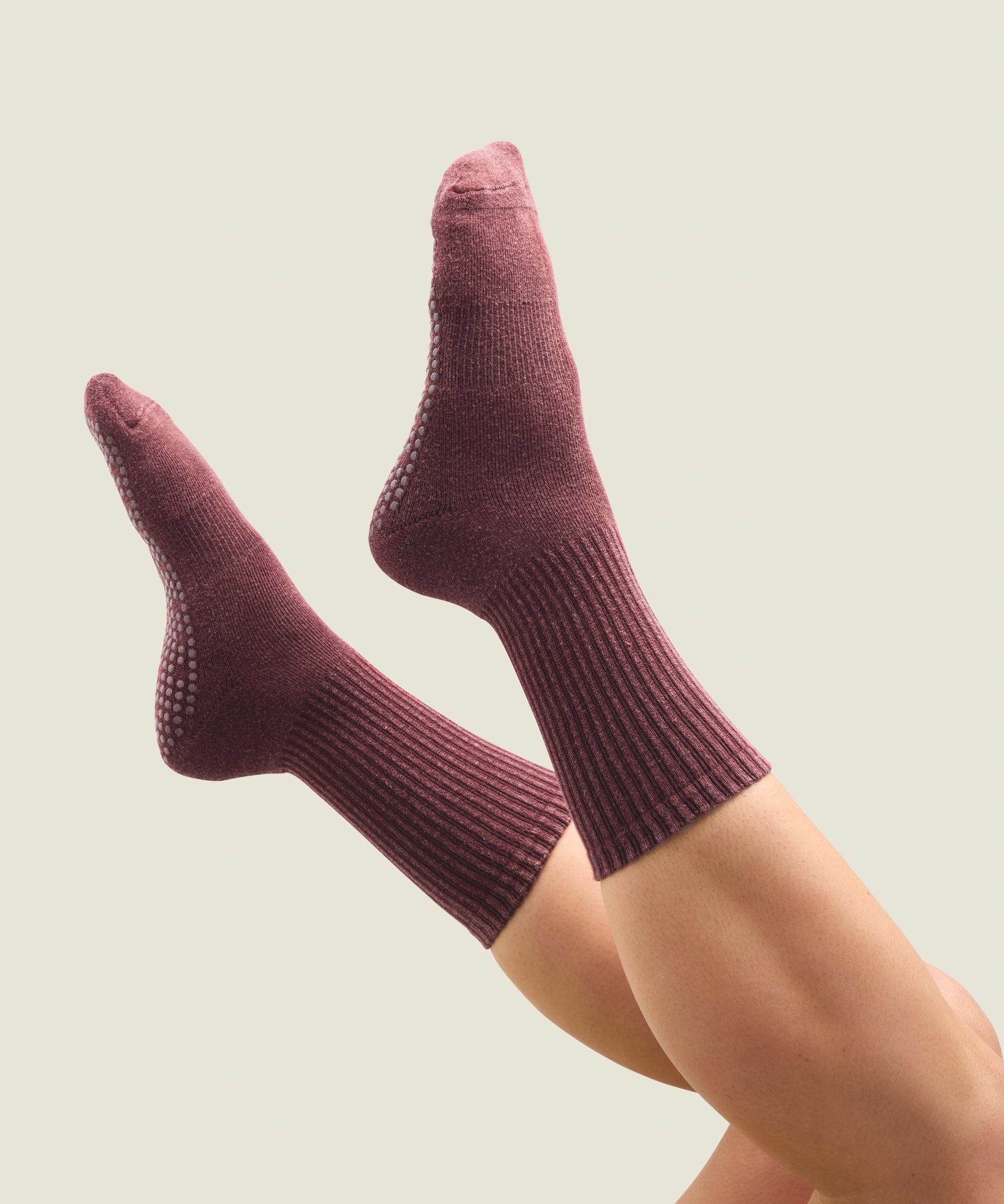 Crew Grip Socks - Dusty Mulberry