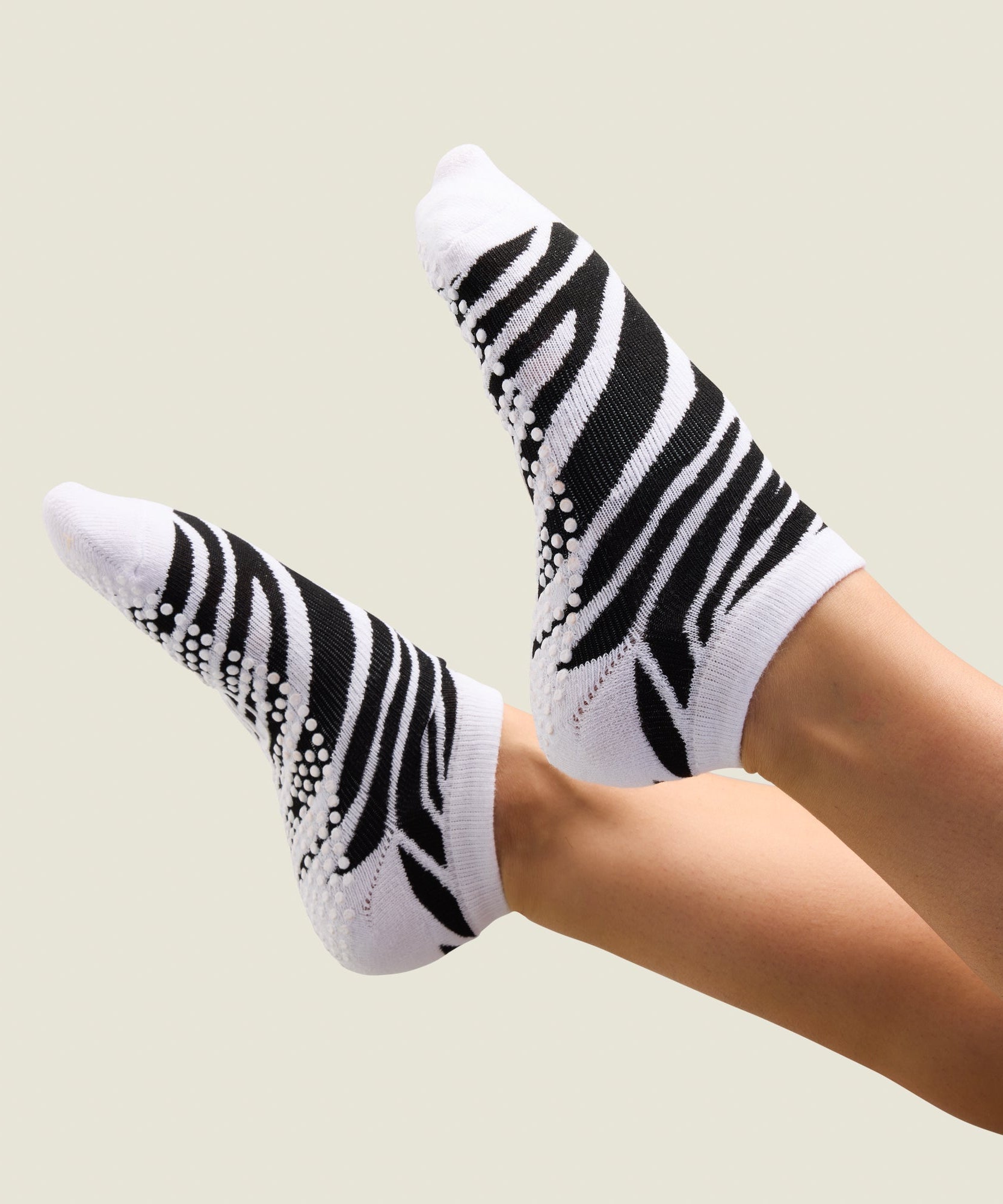 Low Rise Grip Socks - Savanna Stripes