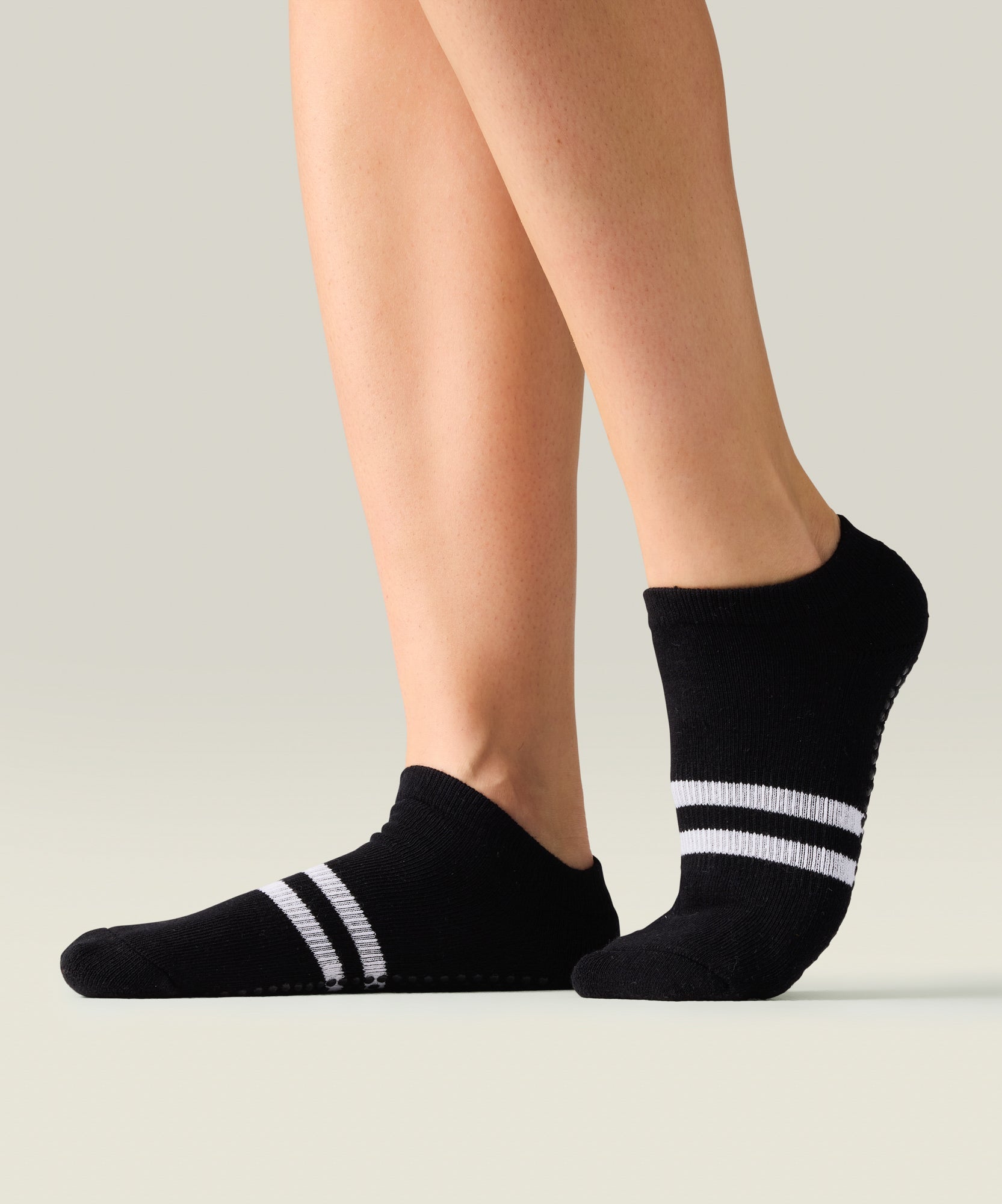 Classic Low Rise Grip Socks - Sporty Stripe Black