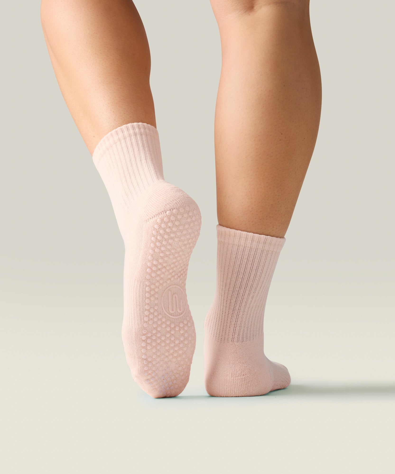 Crew Grip Socks - Soft Pink