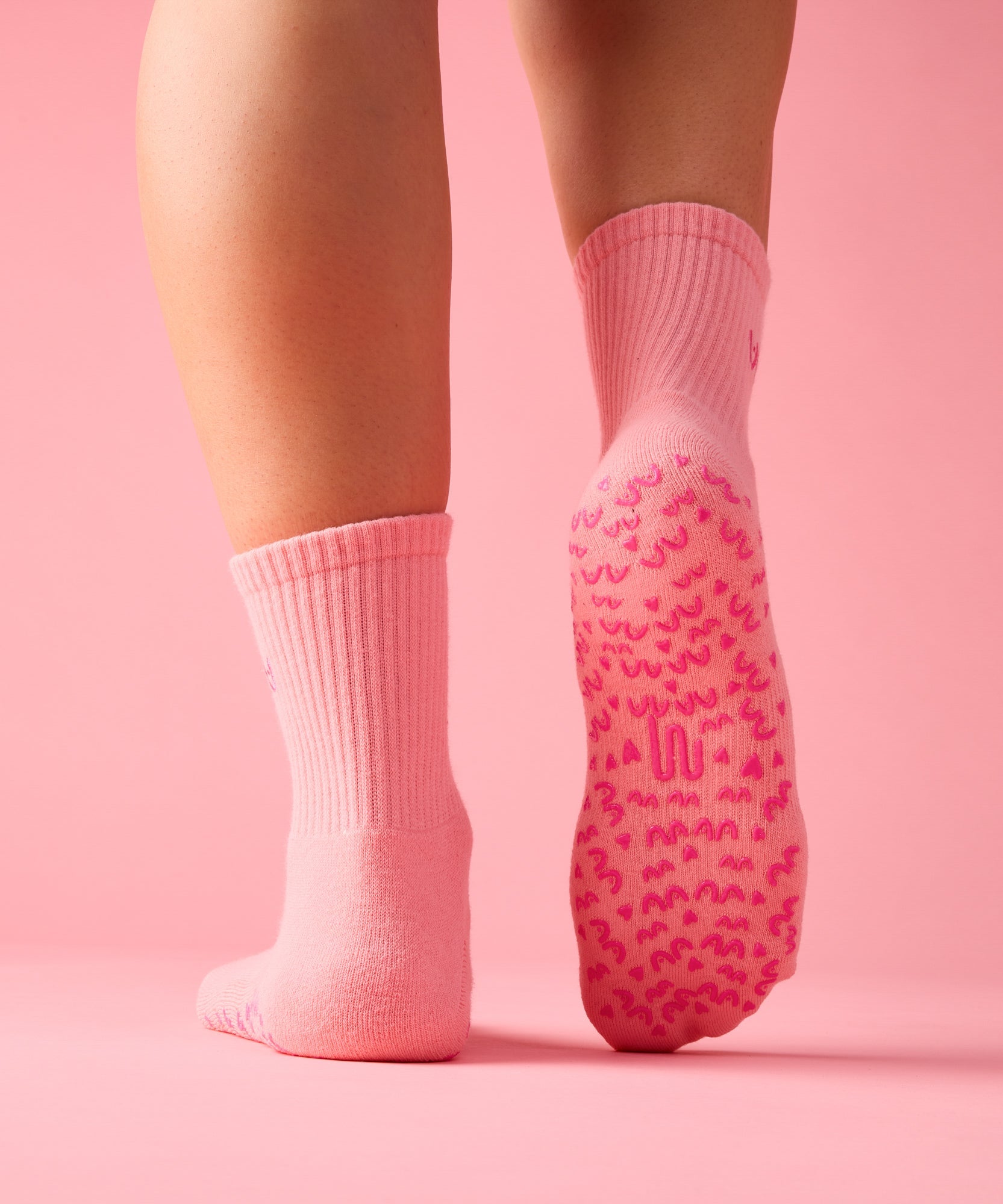 Crew Grip Socks - Power in Pairs Pink