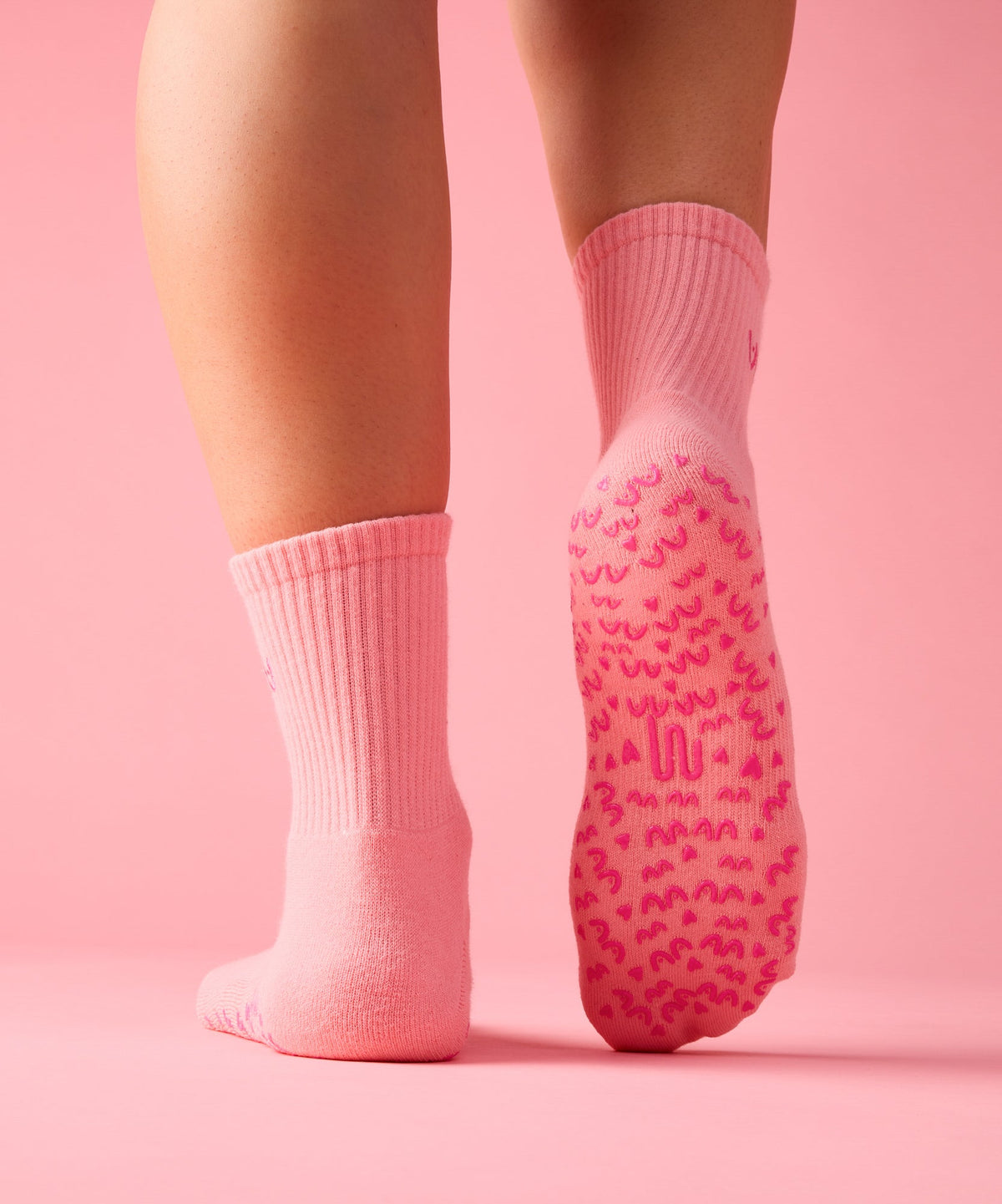 Crew Grip Socks - Power in Pairs Pink