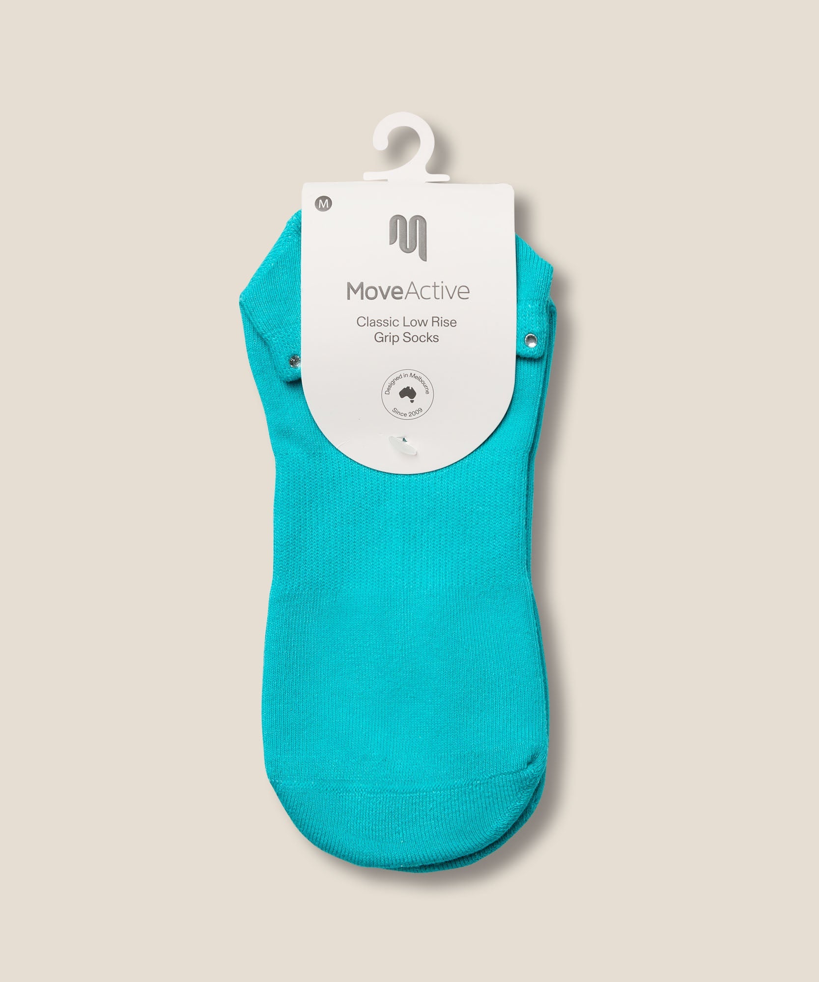 Low Rise Grip Socks - Gem Aqua