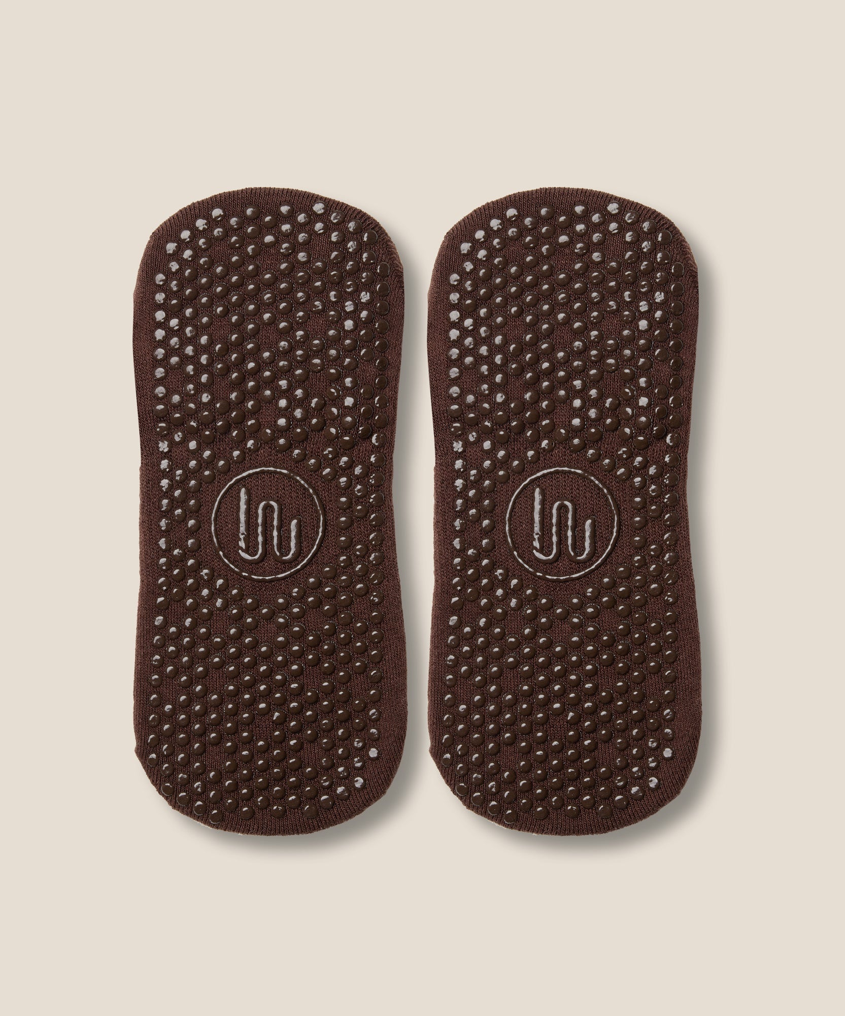 Low Rise Grip Socks - Espresso