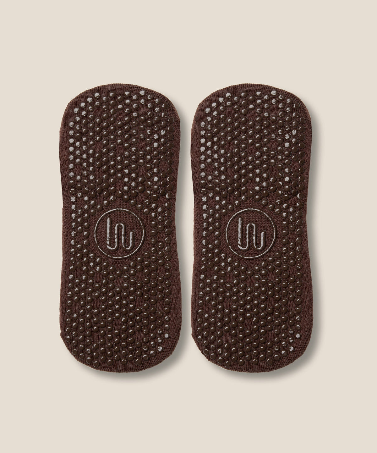 Low Rise Grip Socks - Espresso