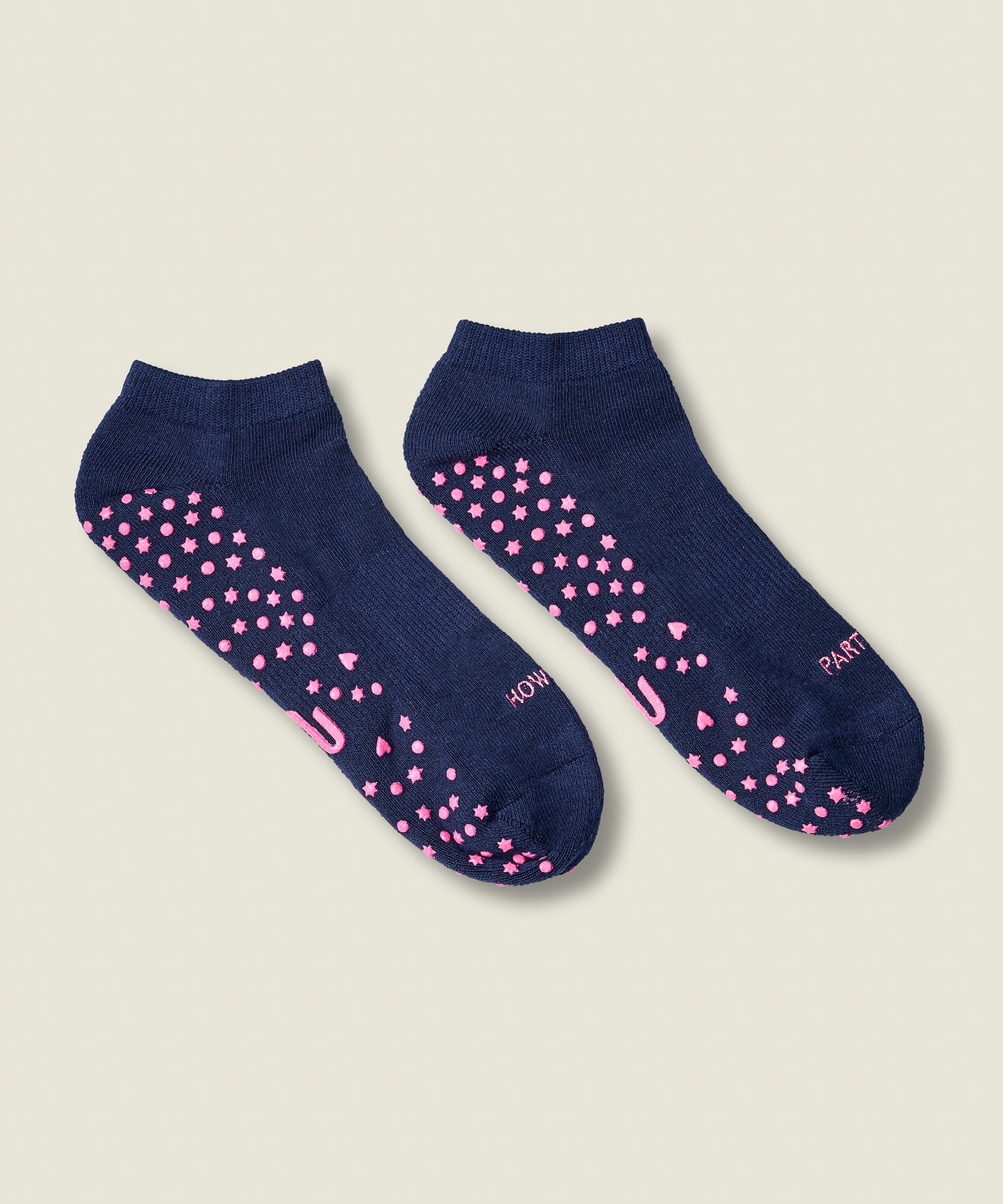 Low Rise Grip Socks - Howdy Partner Ink