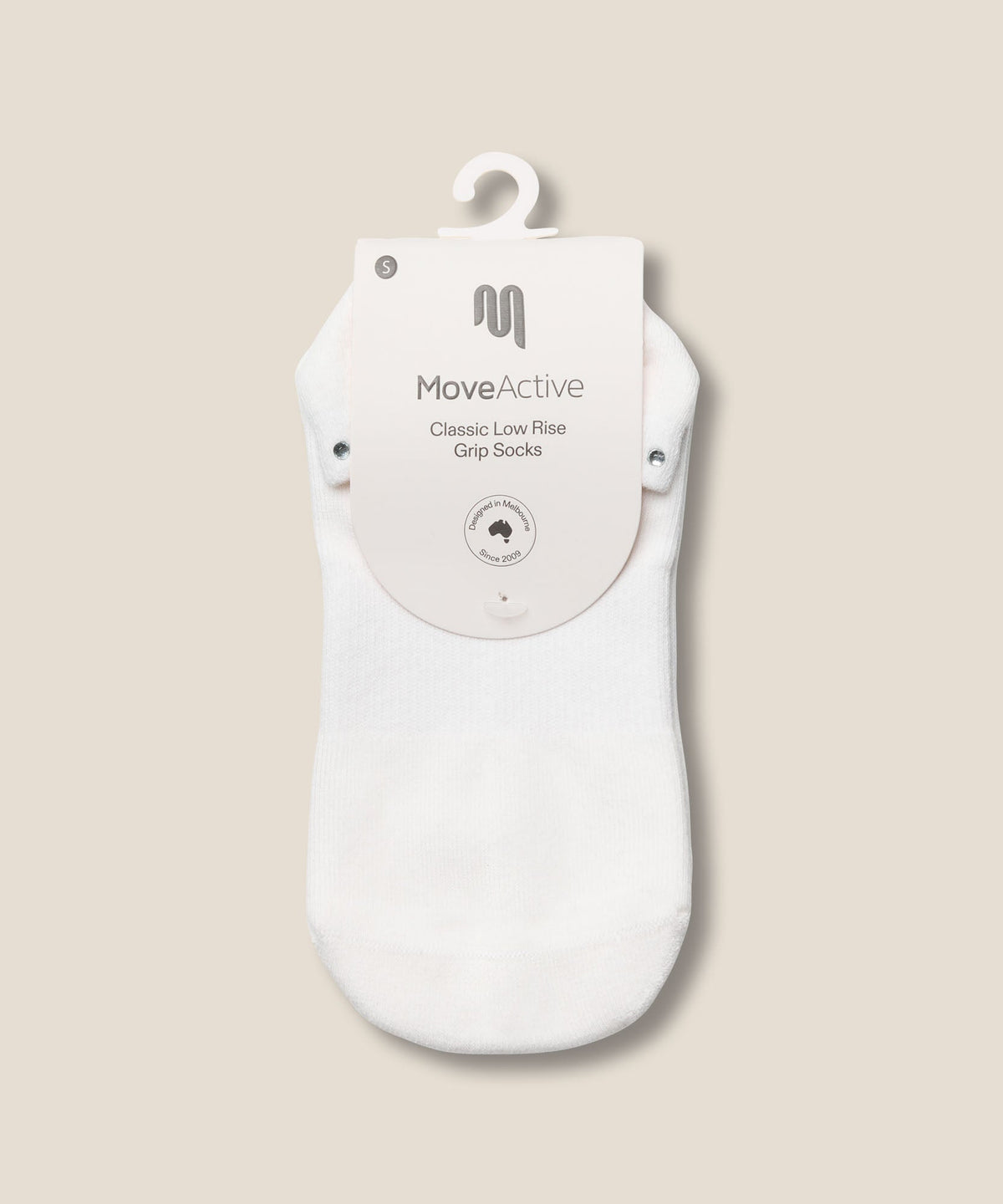 Low Rise Grip Socks - Gem Ivory