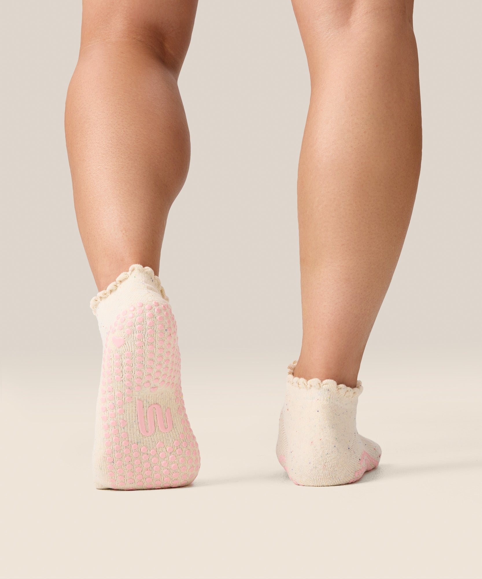 Low Rise Grip Socks - Love Confetti