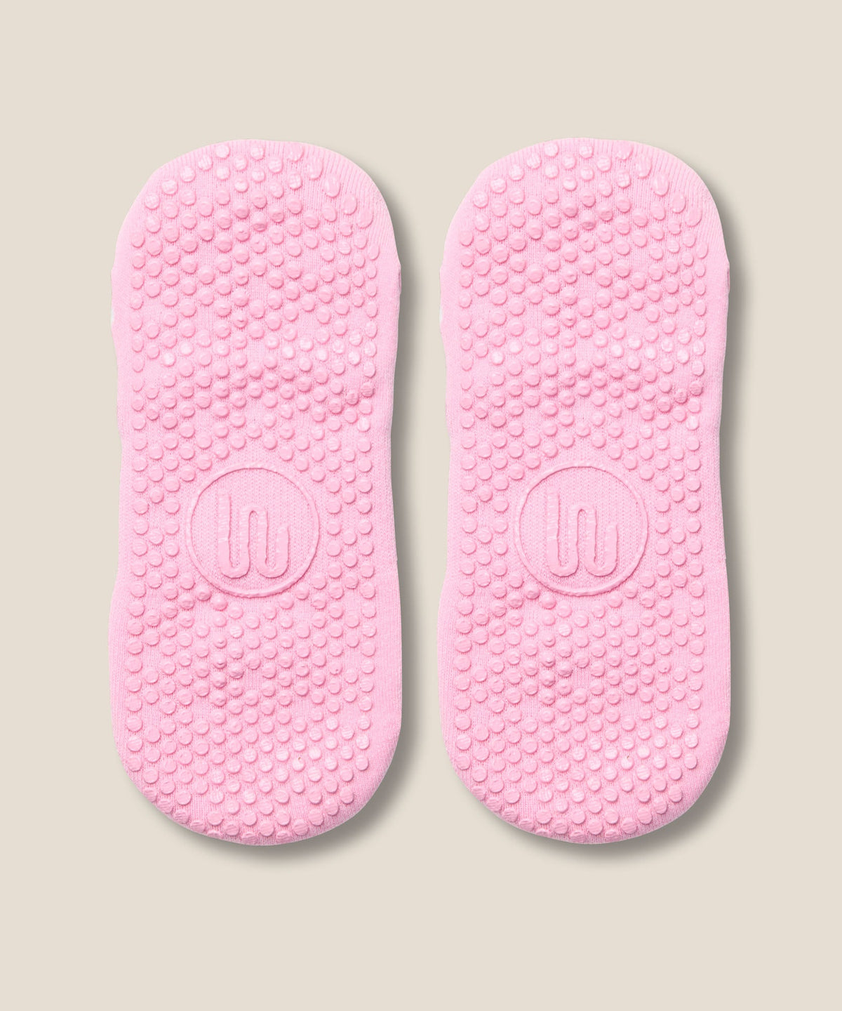 Low Rise Grip Socks - Argyle Pink