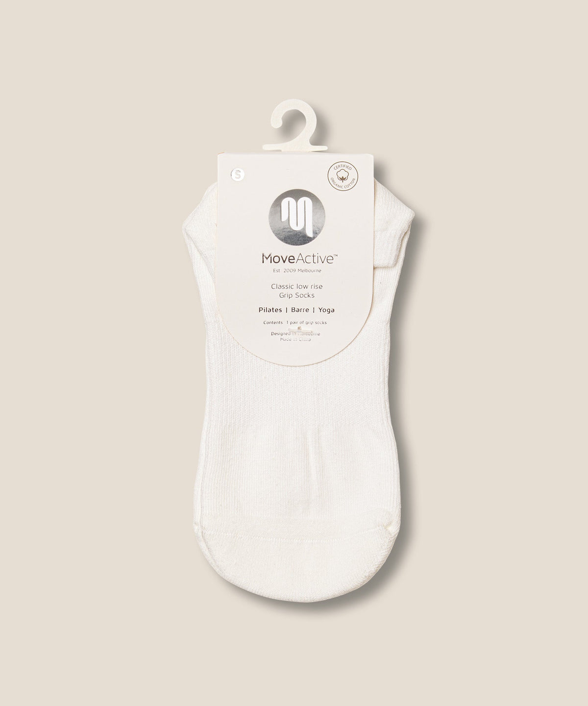 Low Rise Grip Socks - Ivory