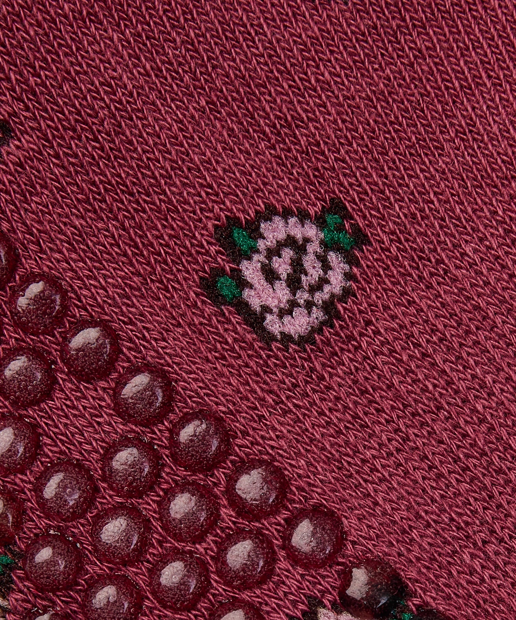 Low Rise Grip Socks - Wild Rose Berry