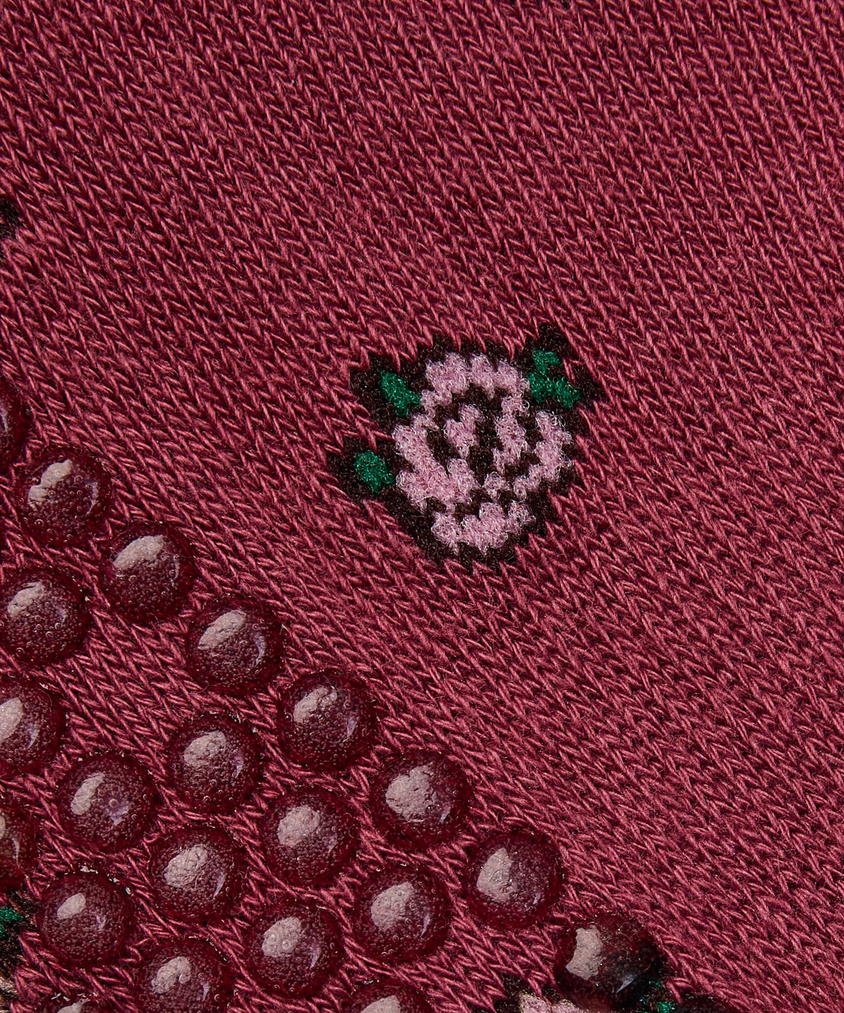 Low Rise Grip Socks - Wild Rose Berry