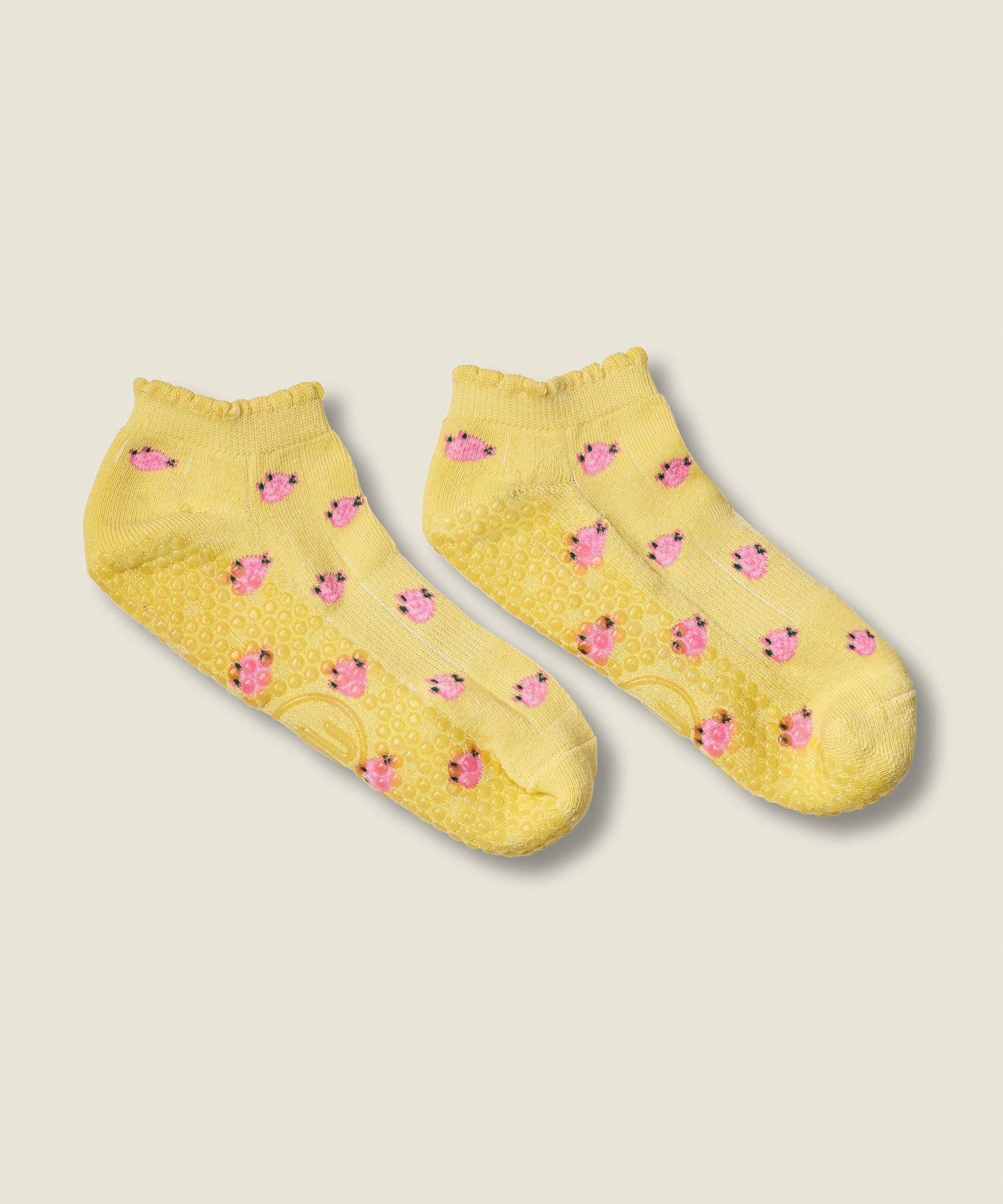 Low Rise Grip Socks - Wild Rose Maize