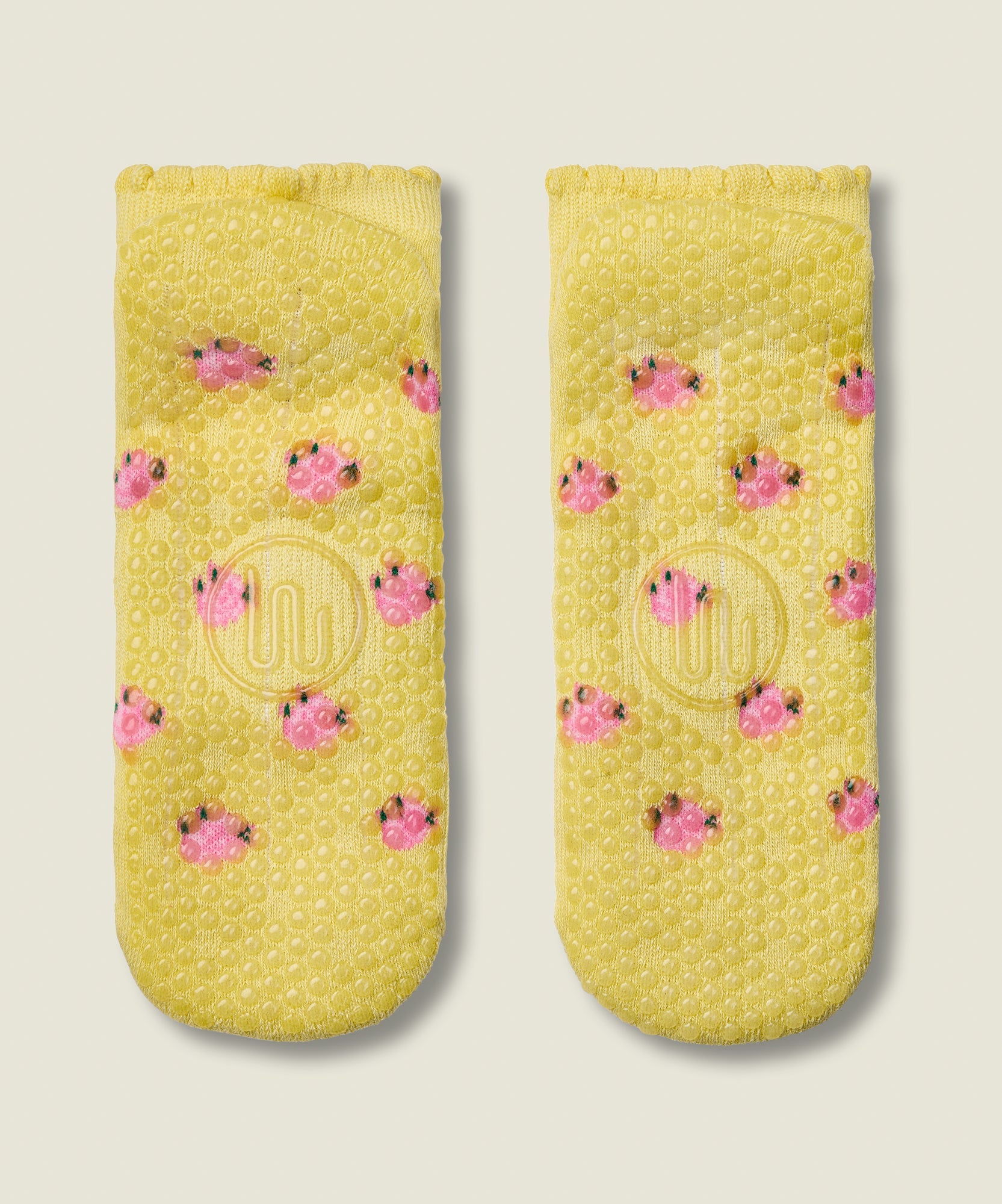 Classic Low Rise Grip Socks - Wild Rose Maize