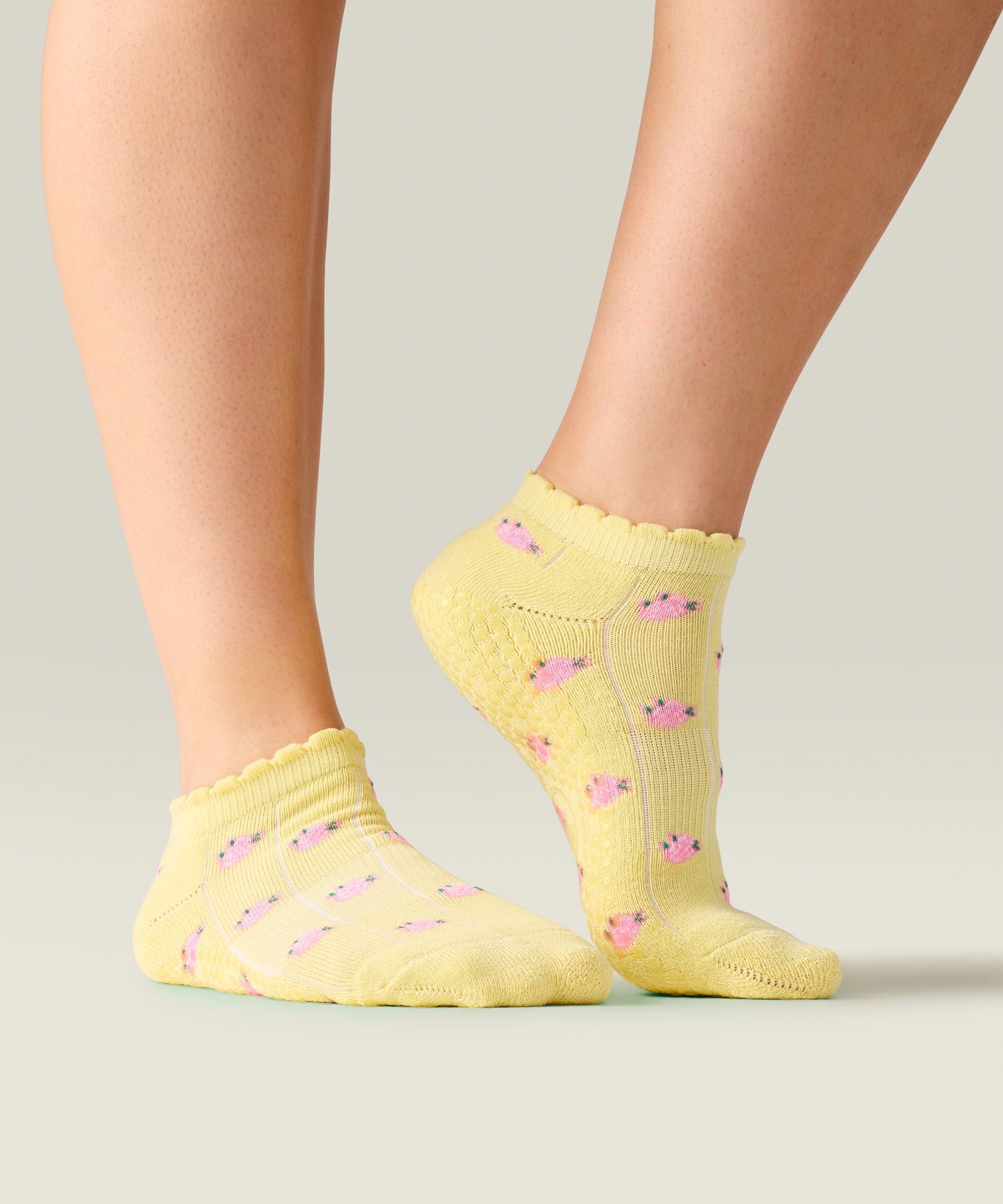 Low Rise Grip Socks - Wild Rose Maize