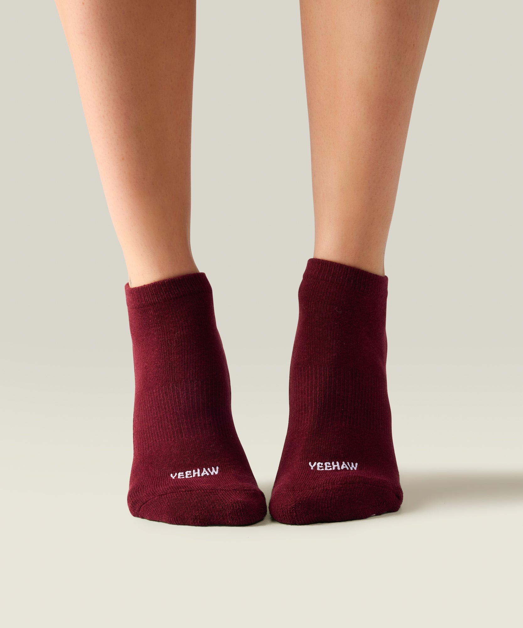 Low Rise Grip Socks - Yeehaw Mulberry