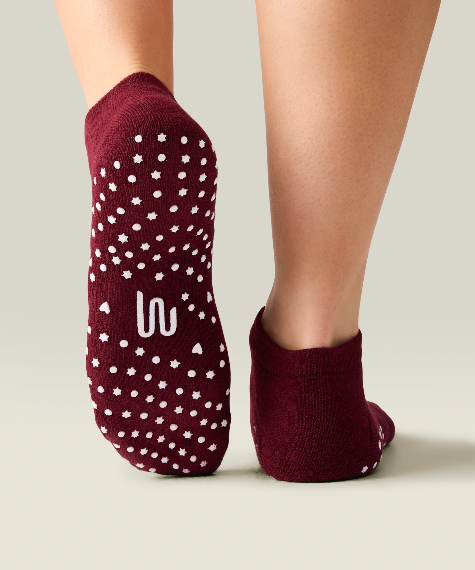Classic Low Rise Grip Socks - Yeehaw Mulberry