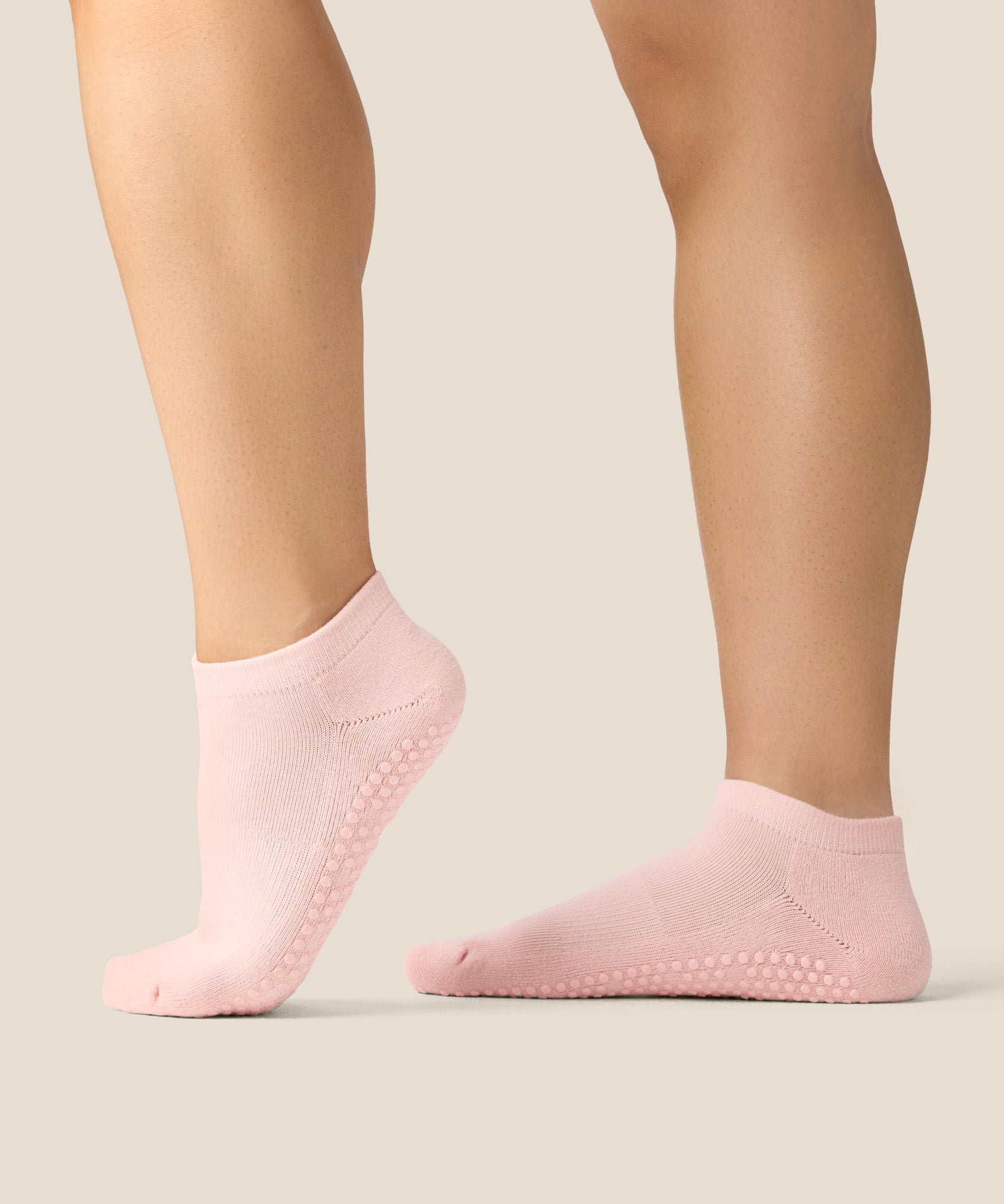 Low Rise Grip Socks - Sweet Pink
