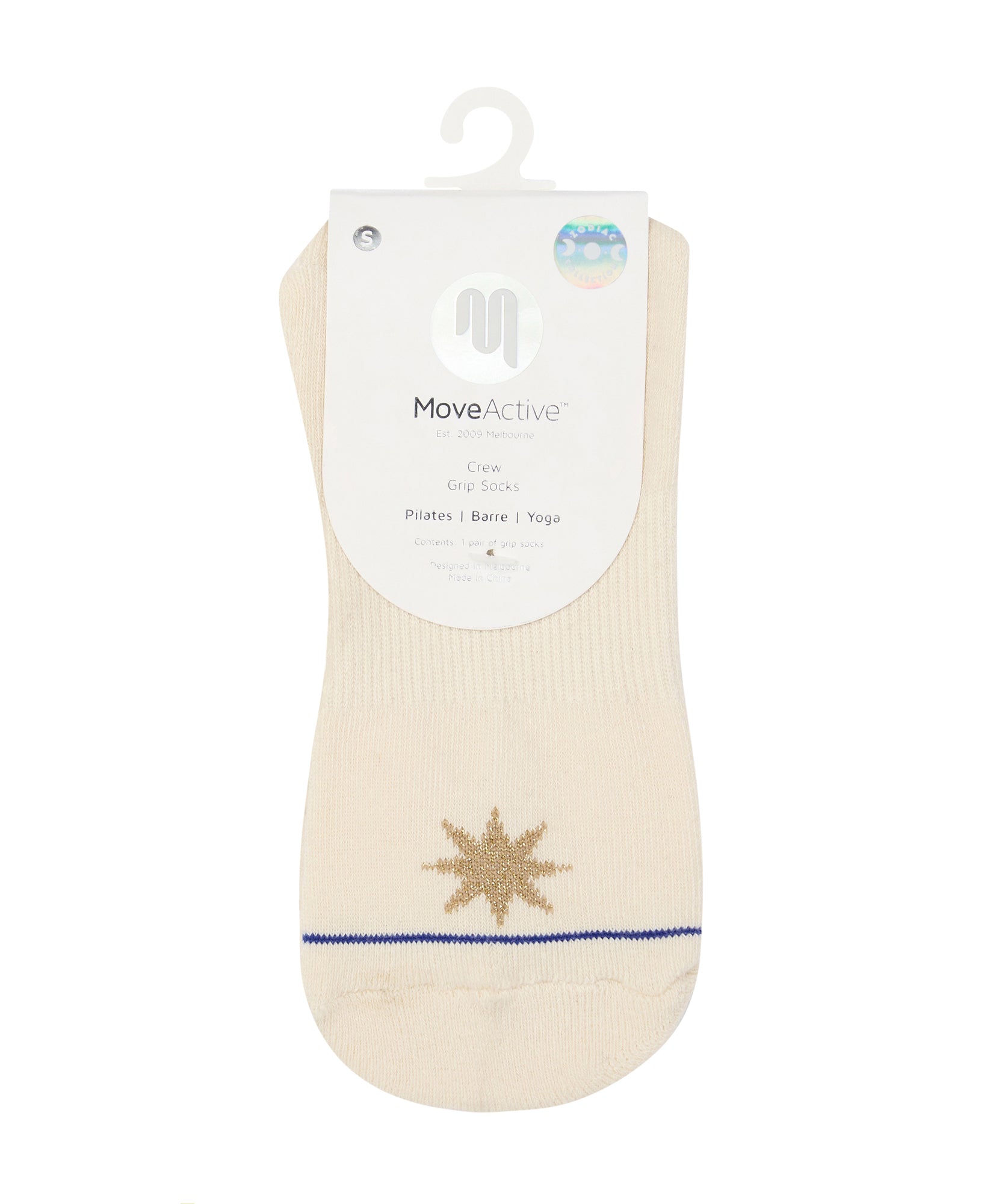 Crew Non Slip Grip Socks - Aries.
