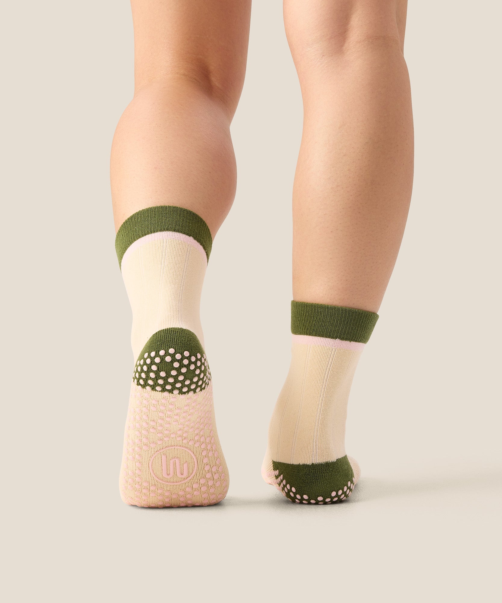 Crew Grip Socks - Cottage Stripe