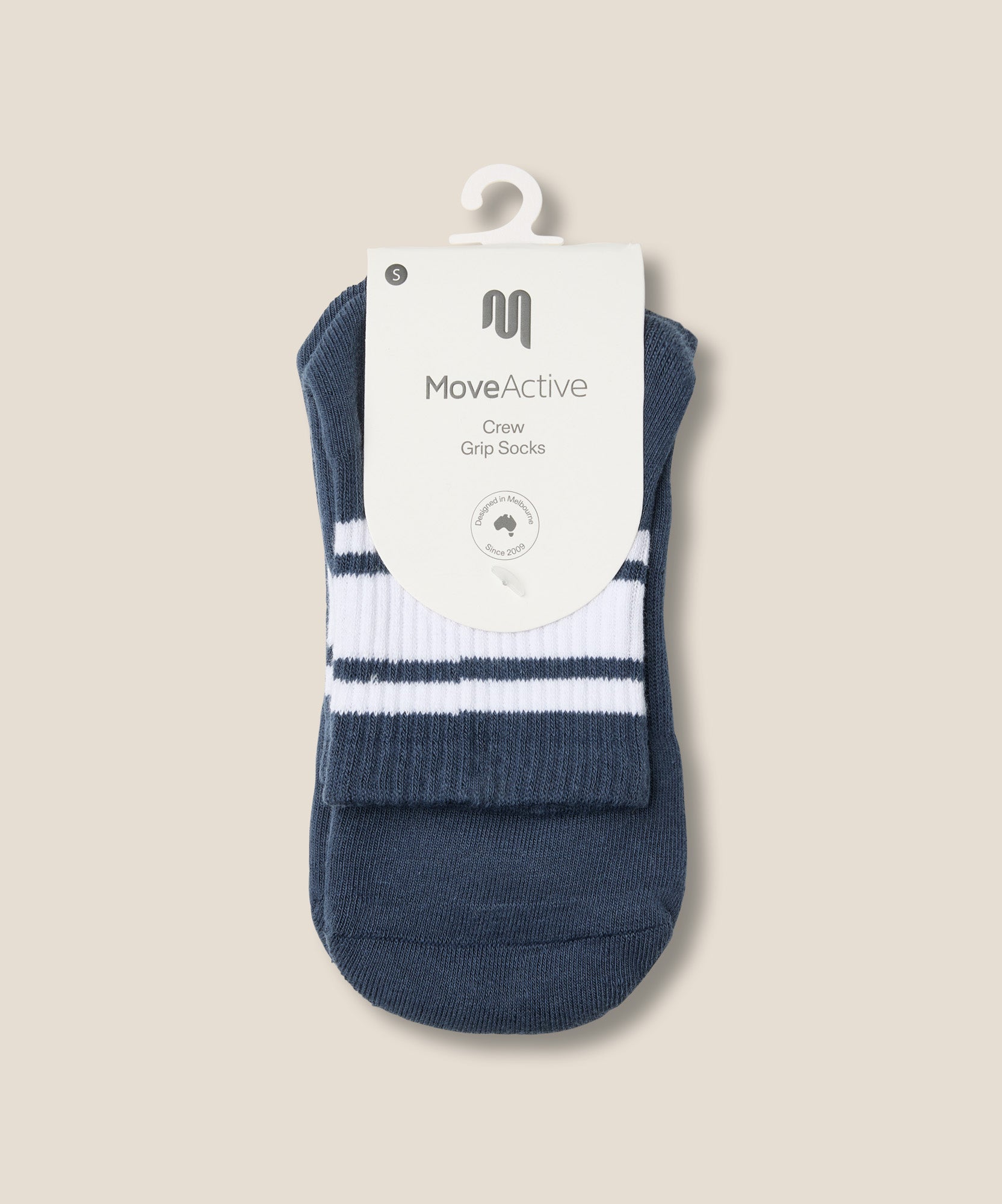Crew Grip Socks - French Navy Stripe