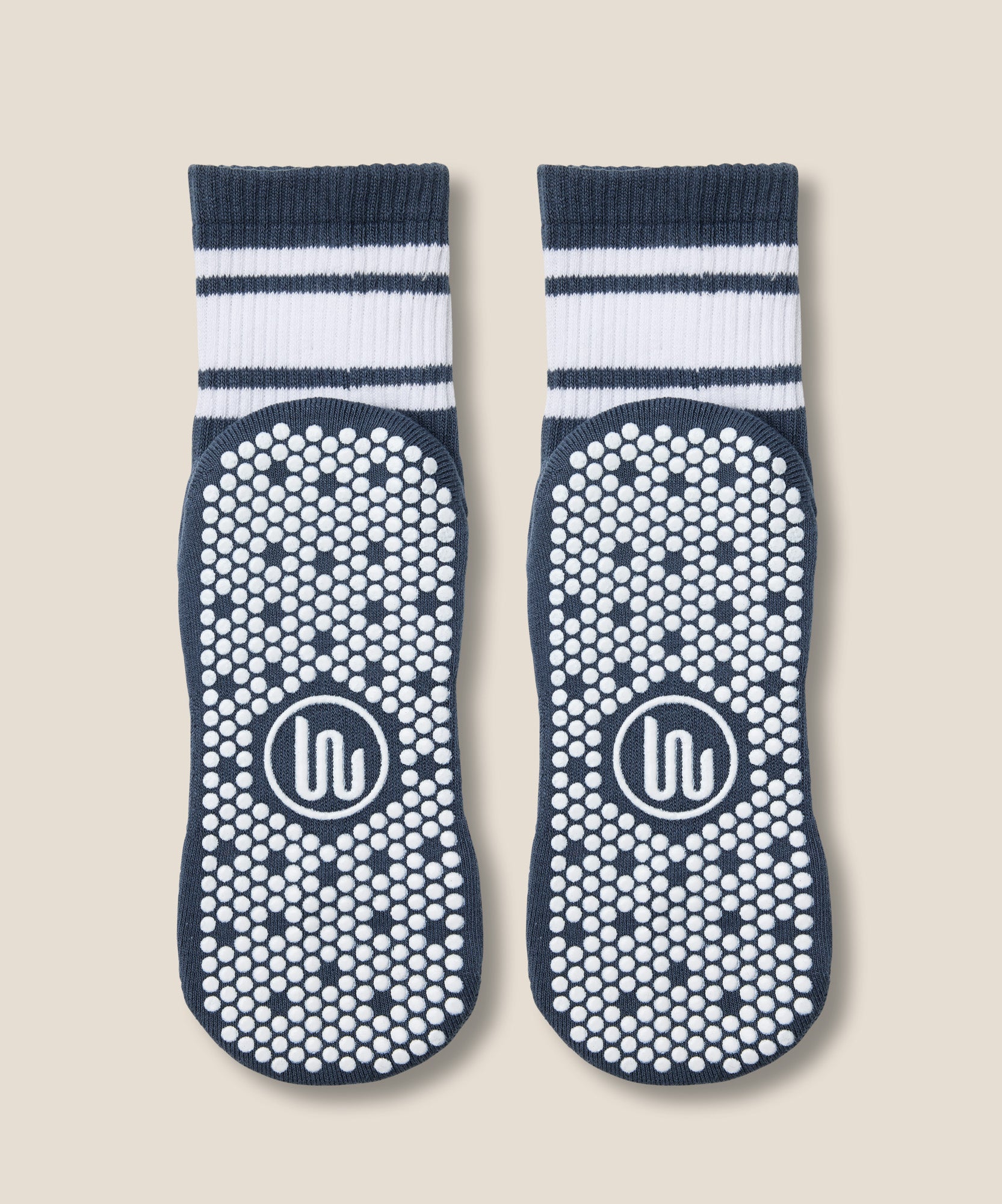 Crew Grip Socks - French Navy Stripe