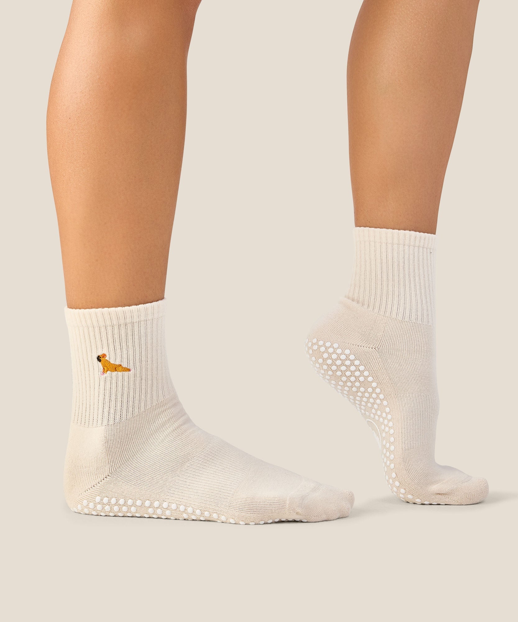 Crew Grip Socks - Pug Oat