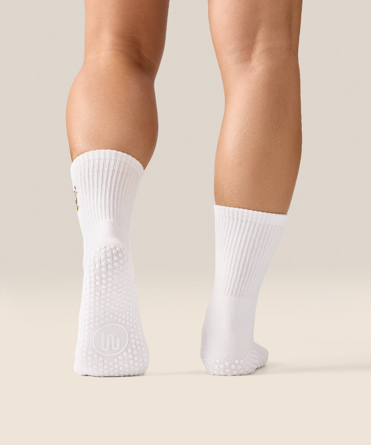 Crew Grip Socks - Fortune Kitty Ivory