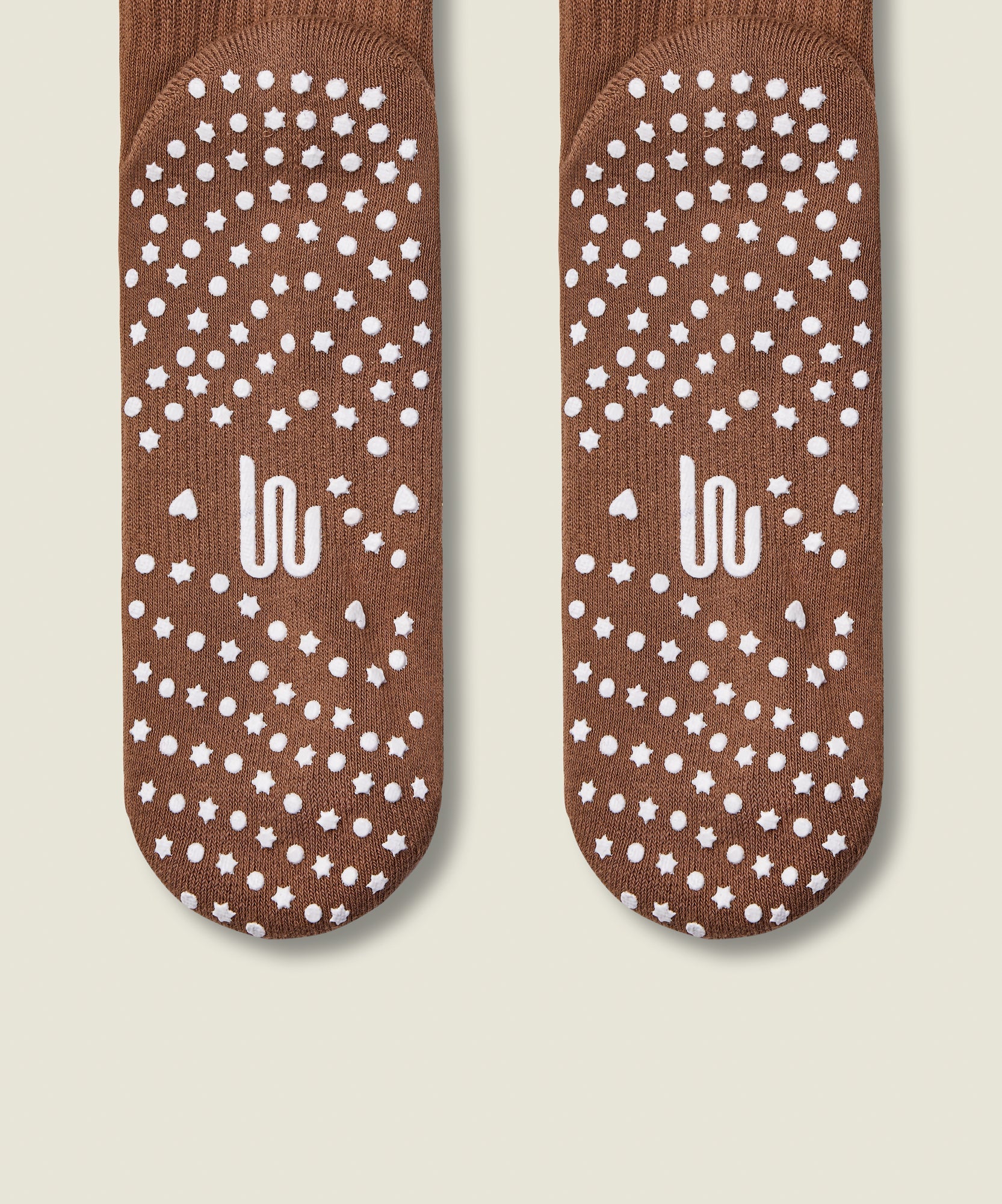 Crew Grip Socks - Lasoo Heart Tan