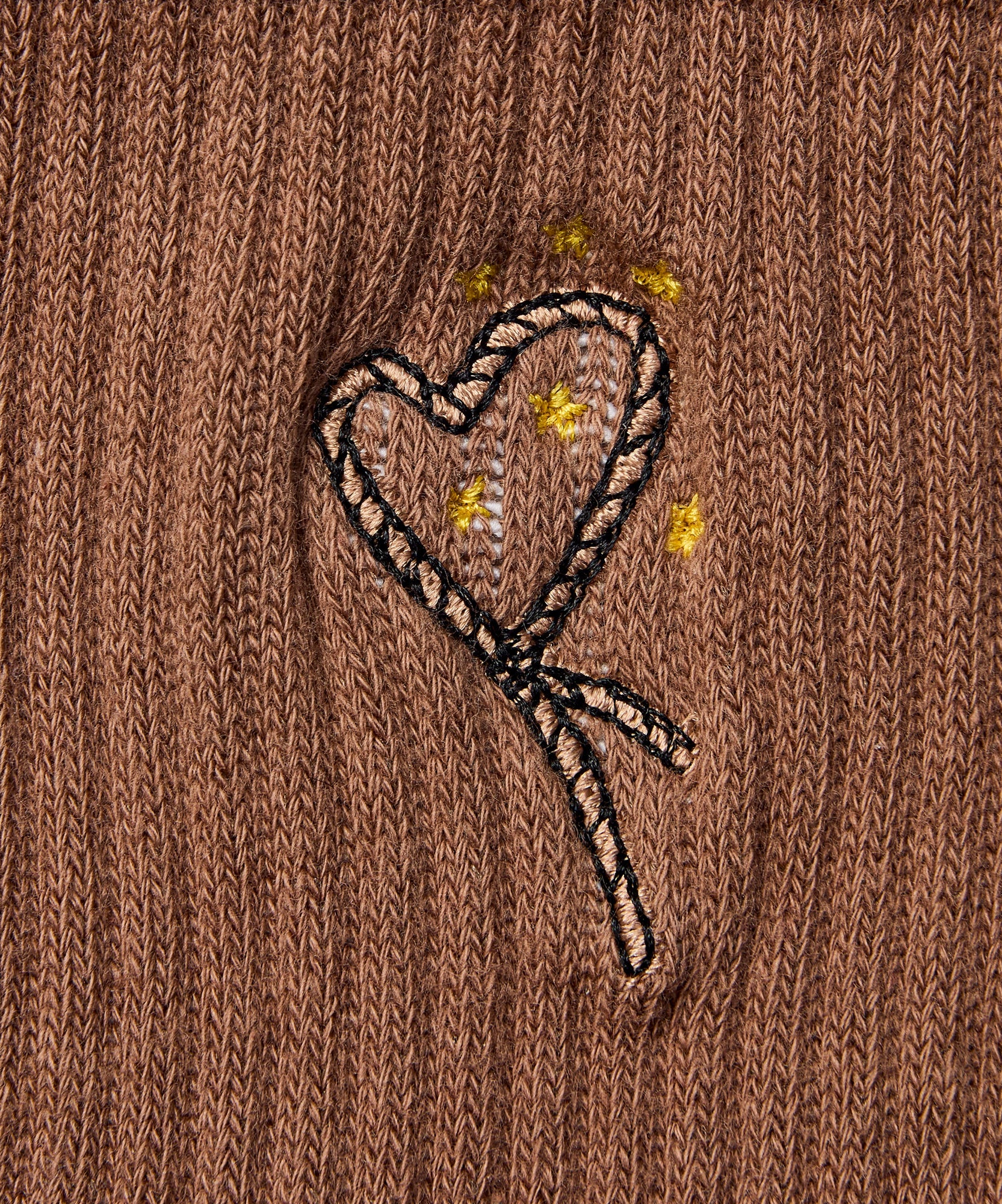 Crew Non Slip Grip Socks - Lasoo Heart Tan