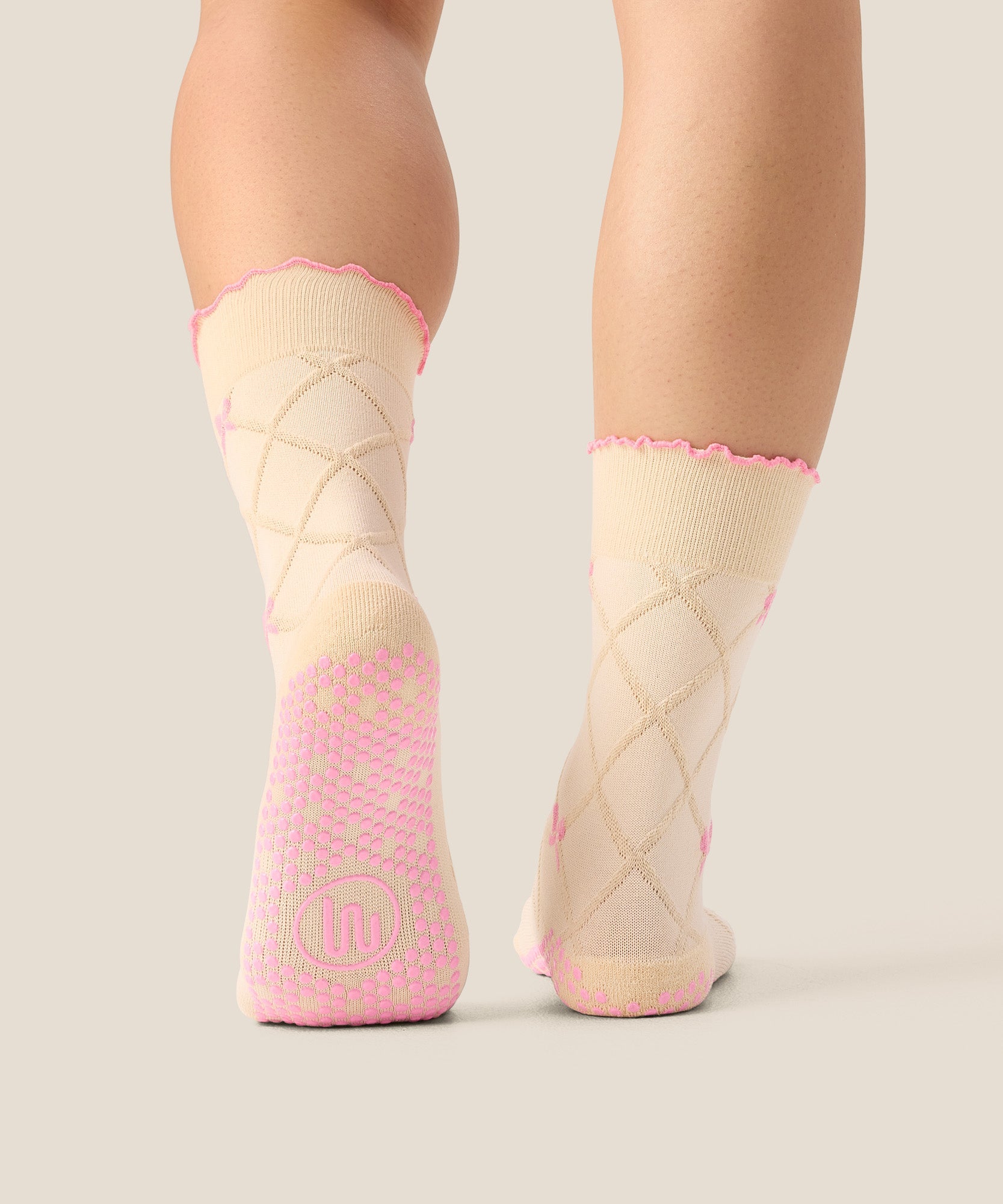 Crew Grip Socks - Lattice Oat