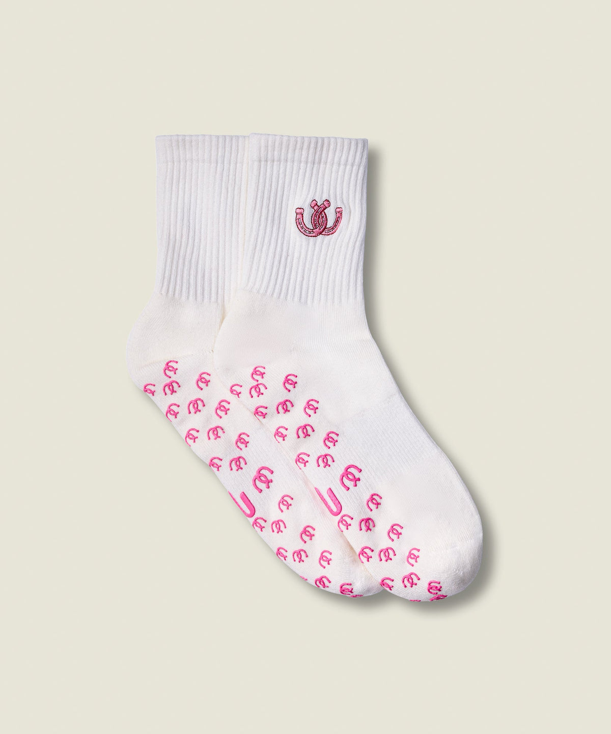 Crew Grip Socks - Lucky Horseshoe Ivory
