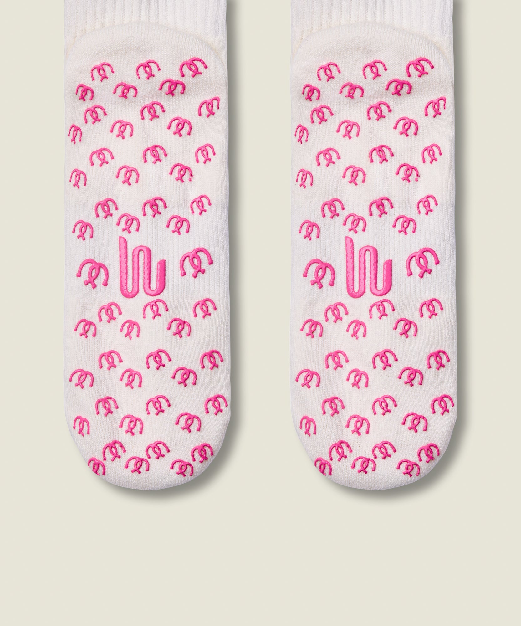 Crew Non Slip Grip Socks - Lucky Horseshoe Ivory
