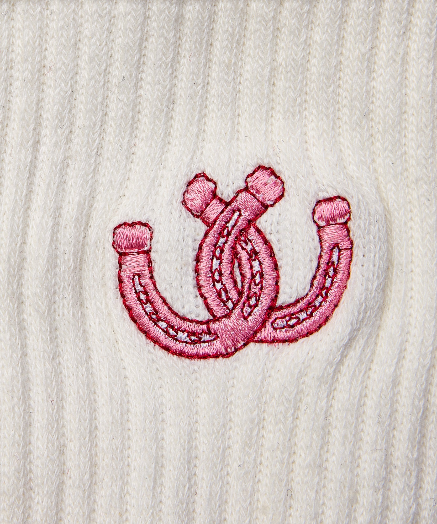 Crew Grip Socks - Lucky Horseshoe Ivory