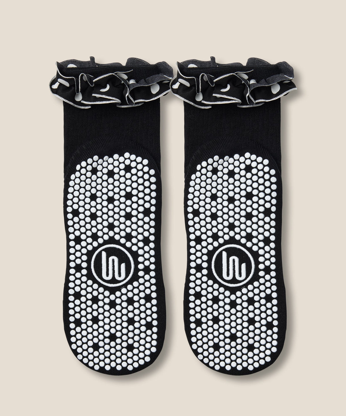 Crew Grip Socks - Ruffle Noir
