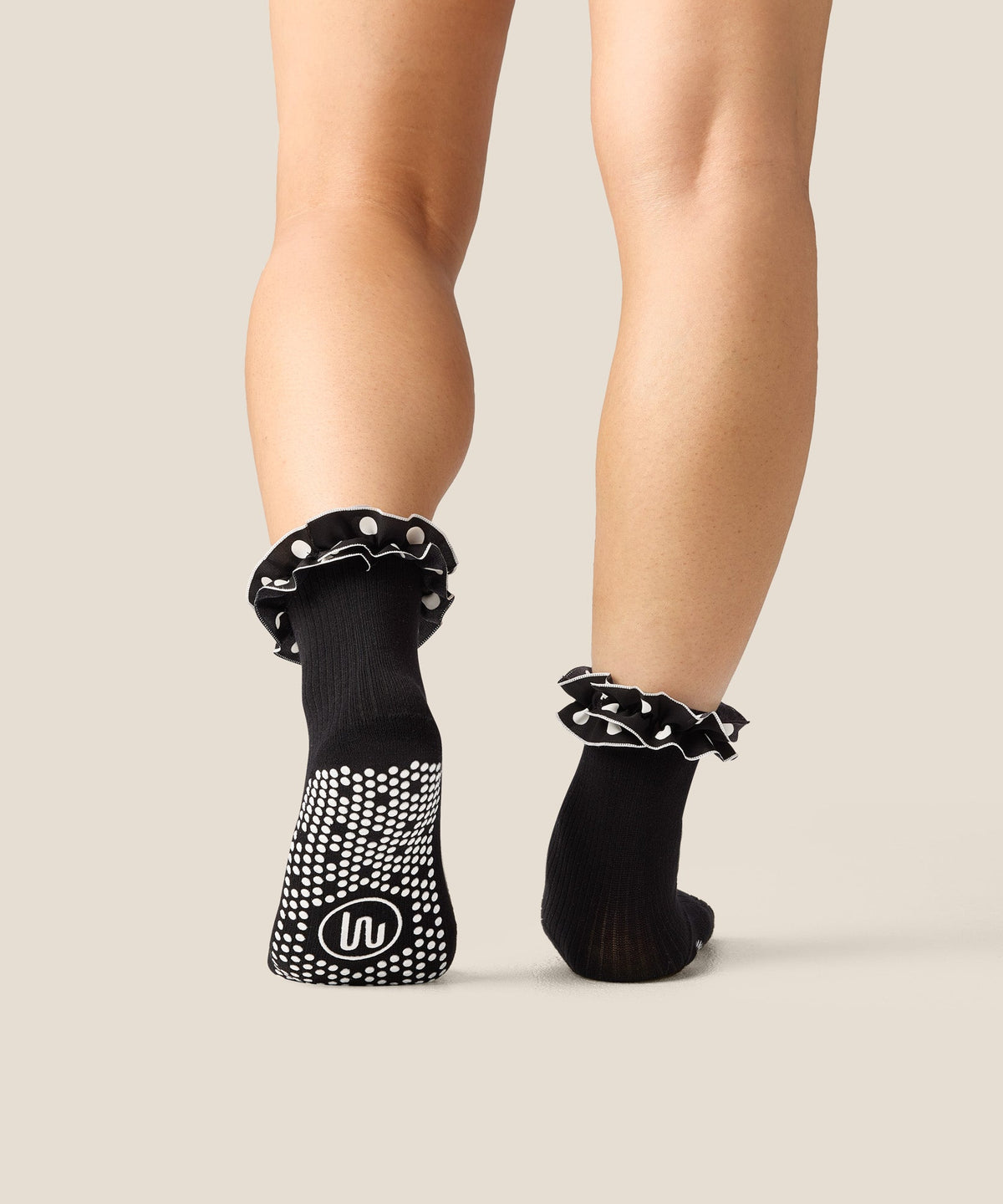 Crew Grip Socks - Ruffle Noir