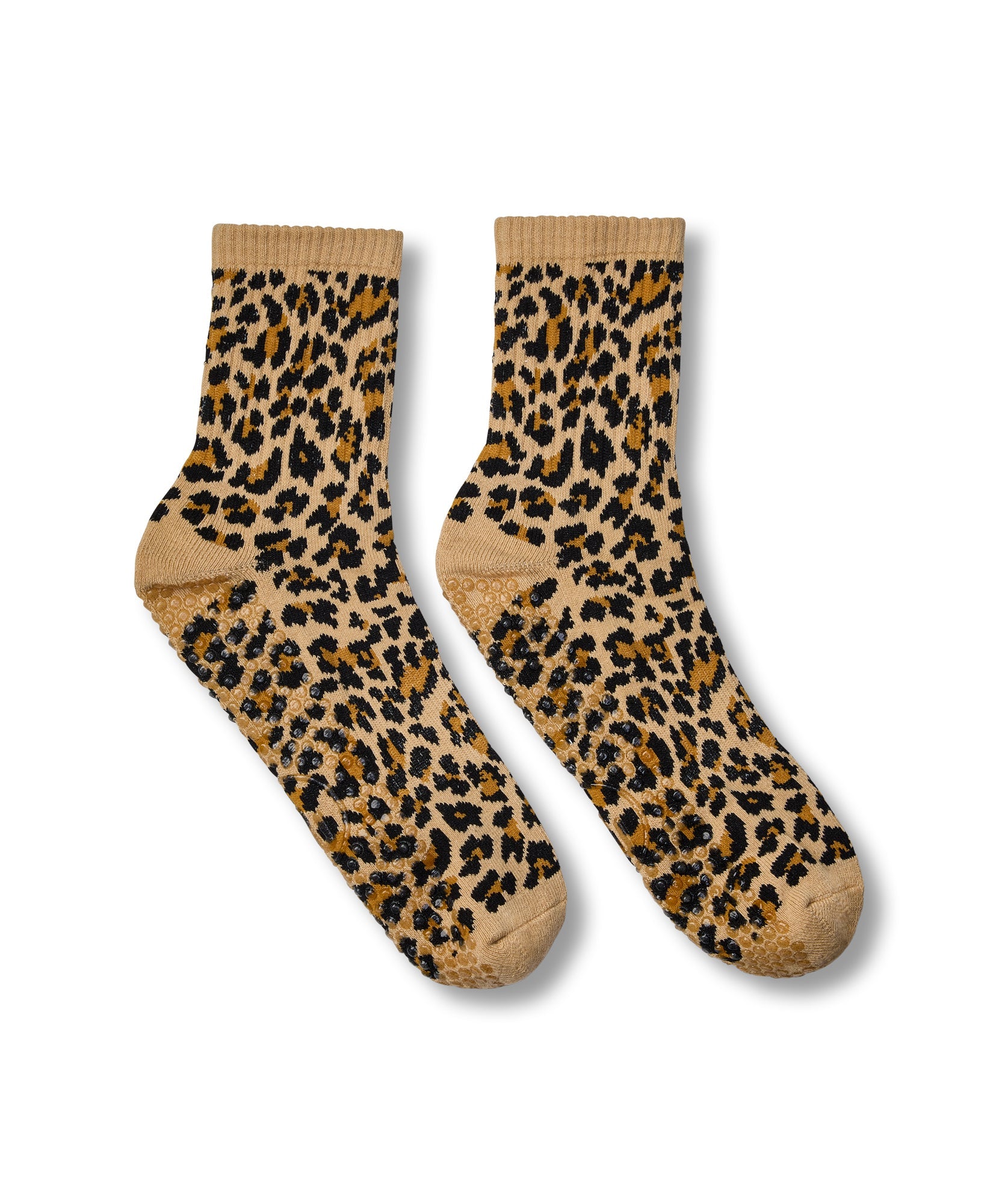 Crew Non Slip Grip Socks - Safari Spots