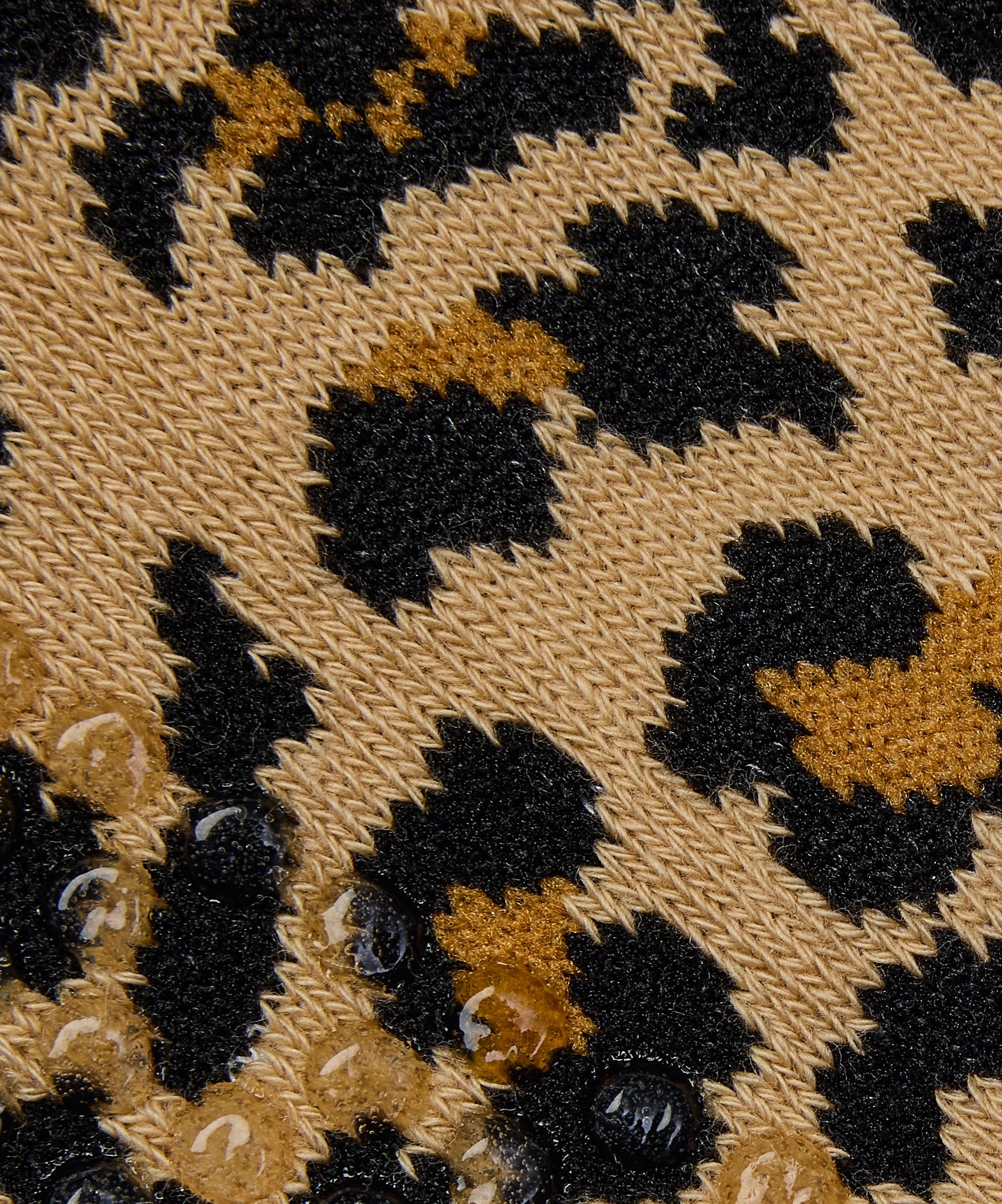 Crew Non Slip Grip Socks - Safari Spots