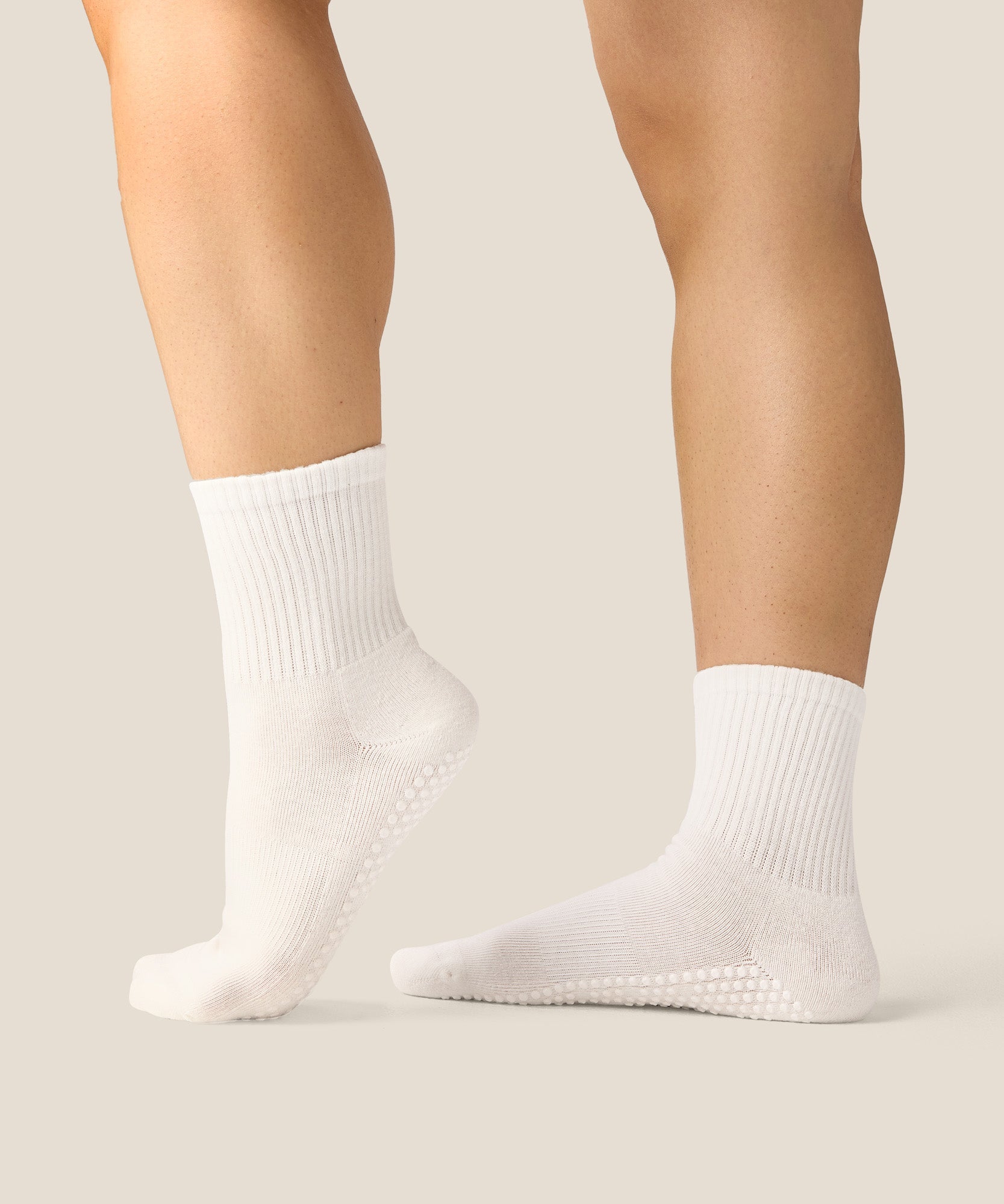 Crew Grip Socks | Ivory | MoveActive