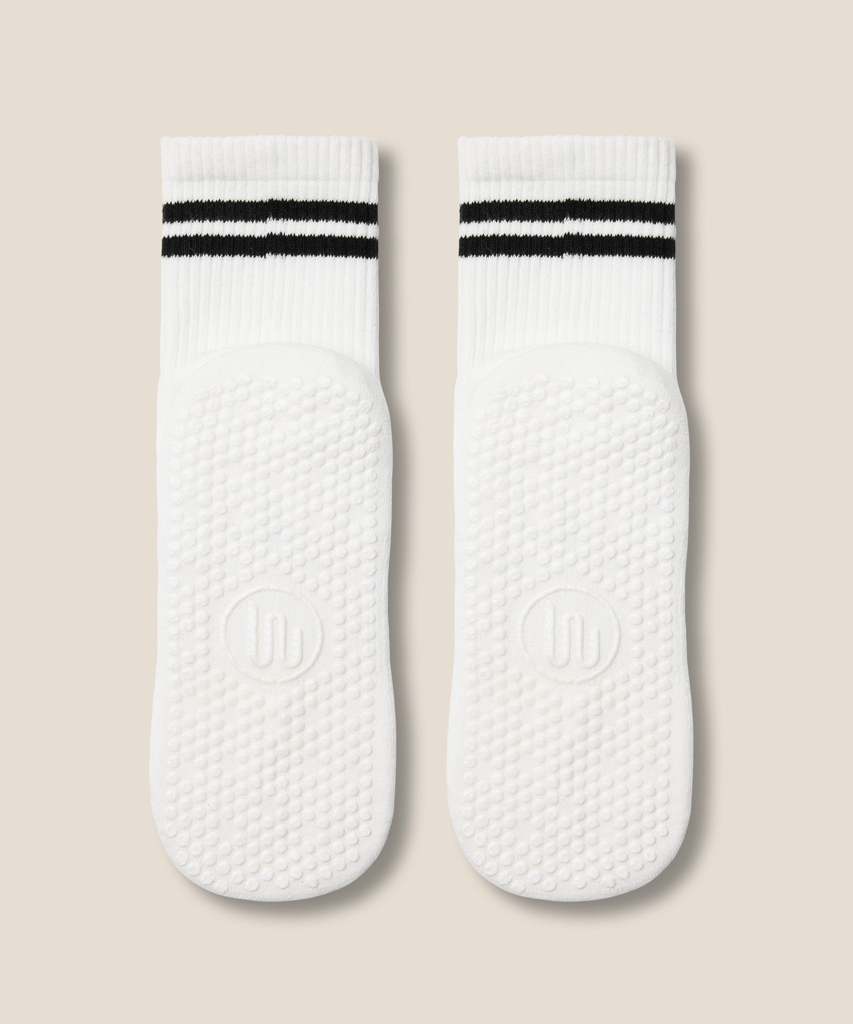 Crew Grip Socks - Sporty Stripe Ivory