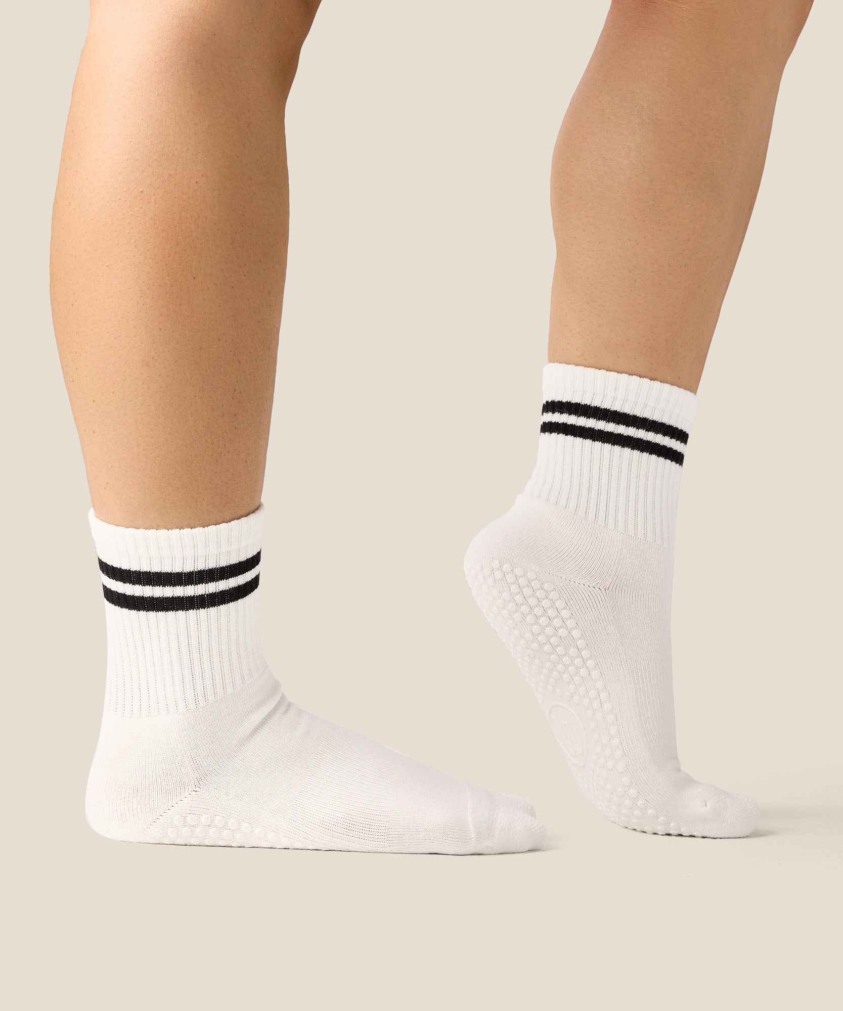 Crew Grip Socks - Sporty Stripe Ivory